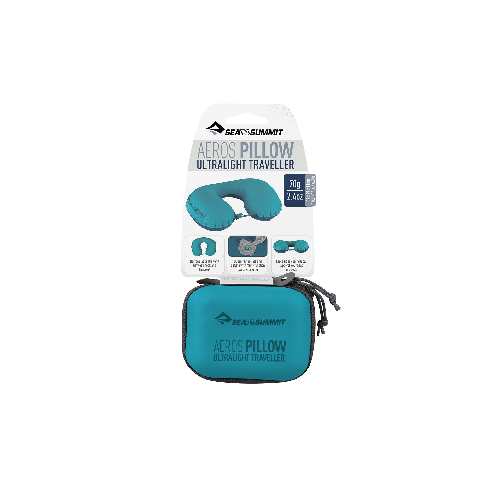 Sea To Summit Aeros Ultralight Pillow Traveller (Aqua)