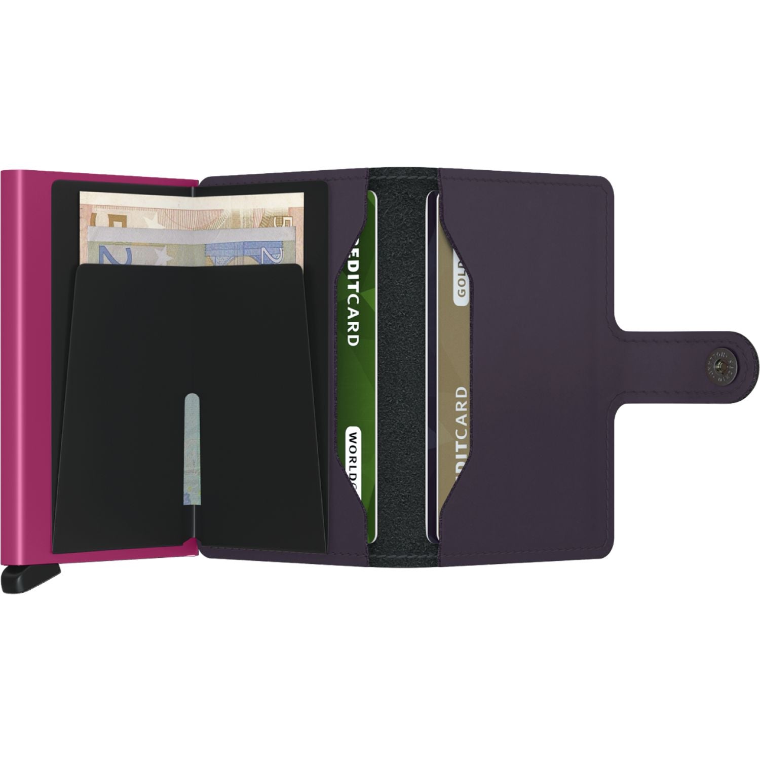 Secrid Miniwallet - Matte Dark Purple Fuchsia