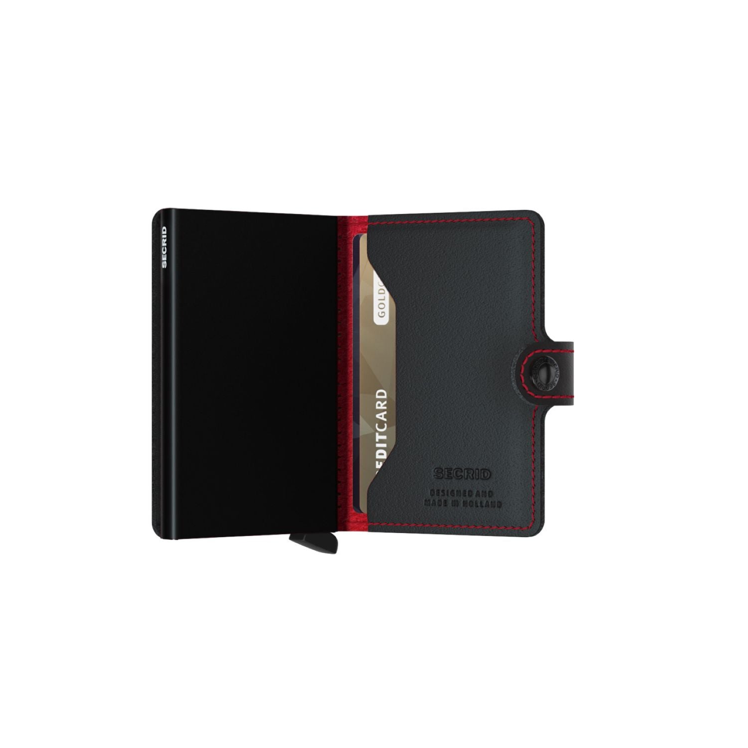 Secrid Miniwallet - Perforated Black-Red