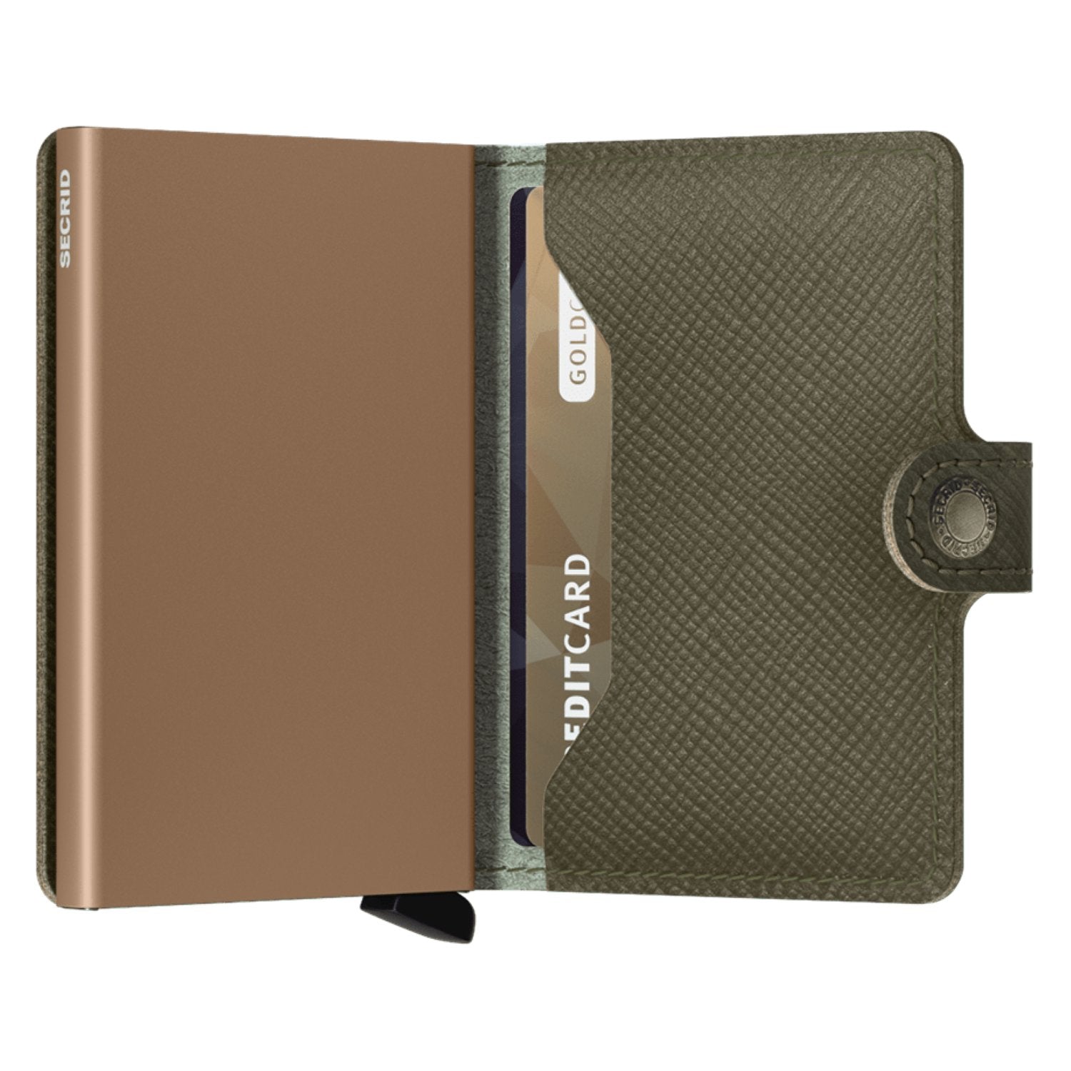 Secrid Miniwallet Saffiano - Olive