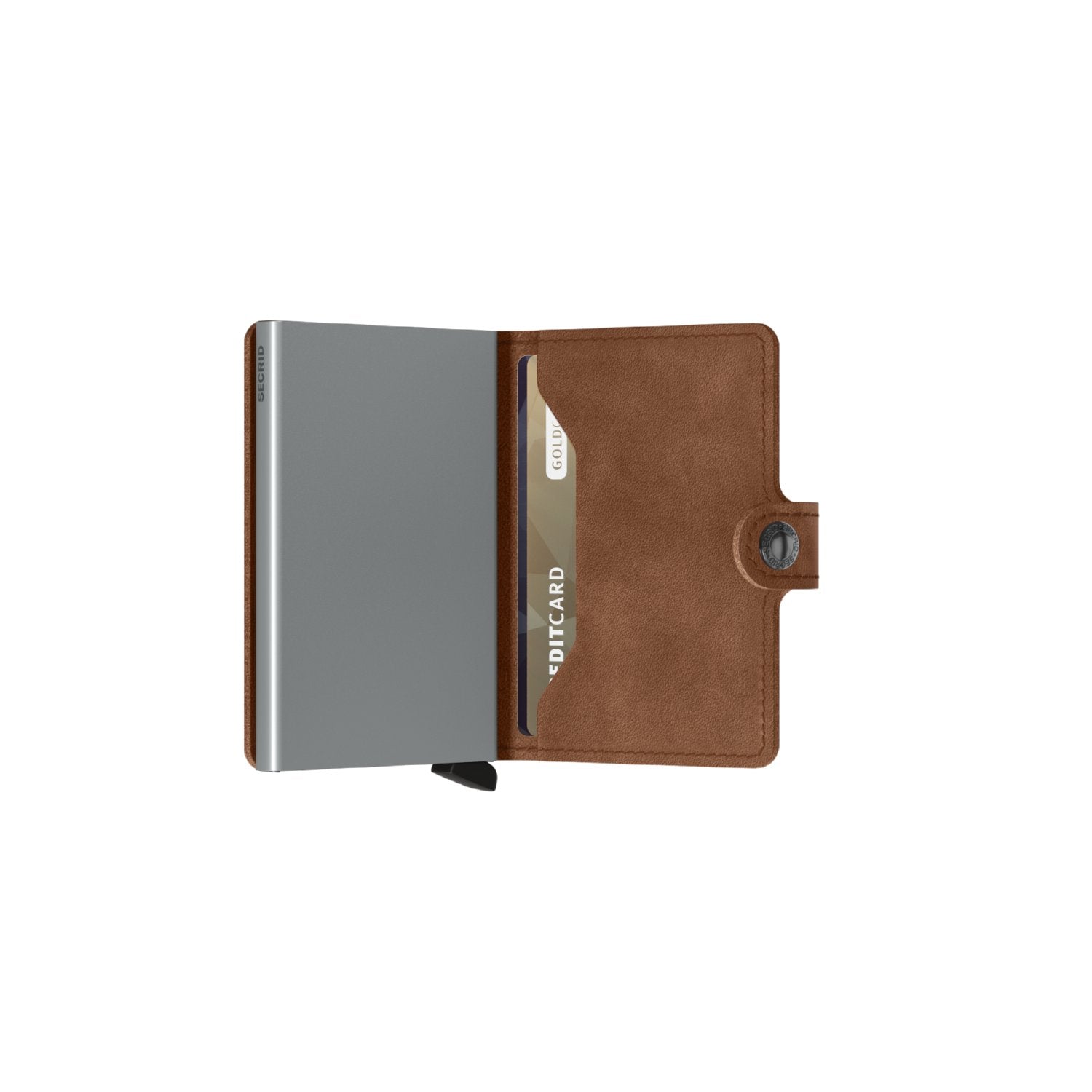 Secrid Miniwallet - Vintage Cognac-Silver