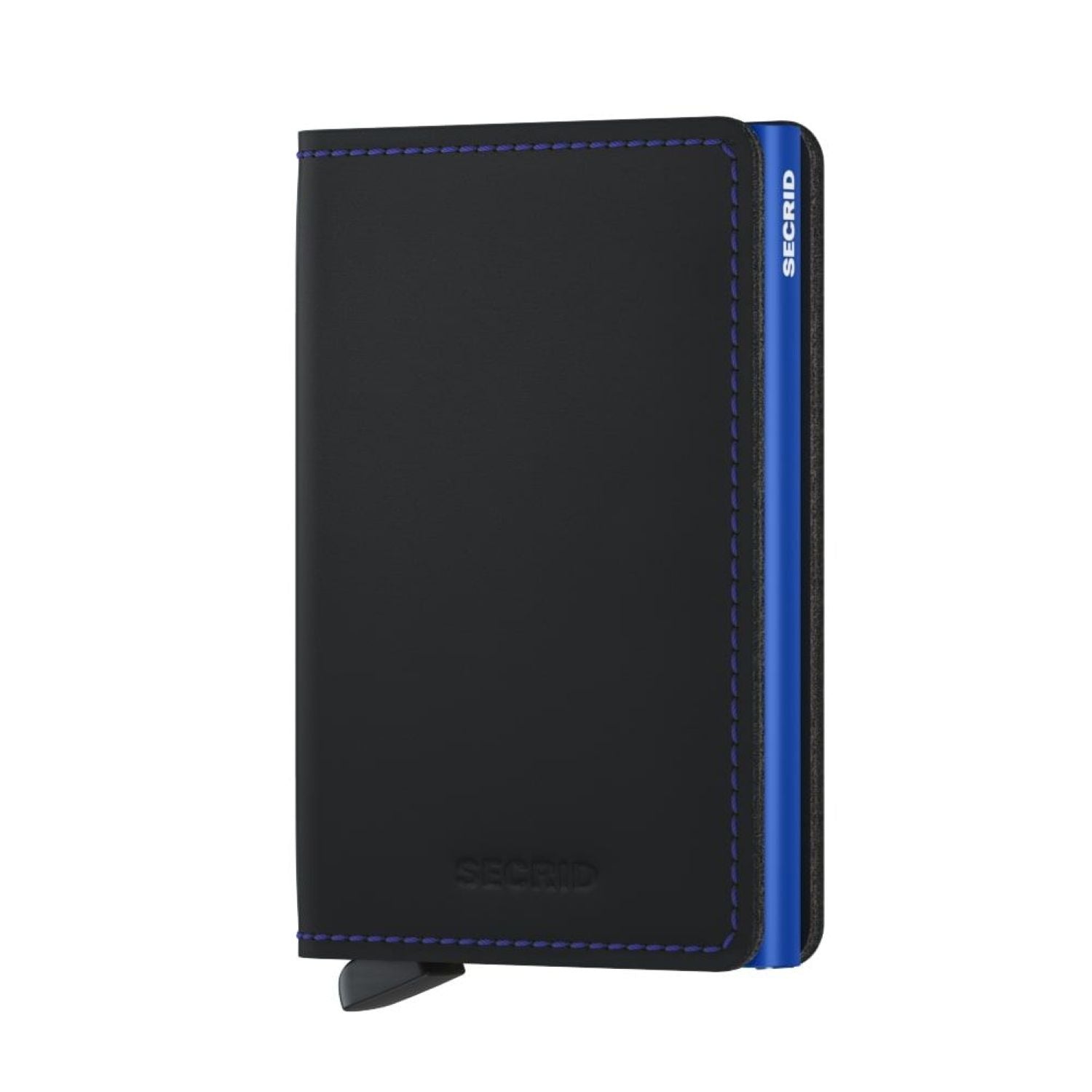 Secrid Slimwallet - Matte Black & Blue