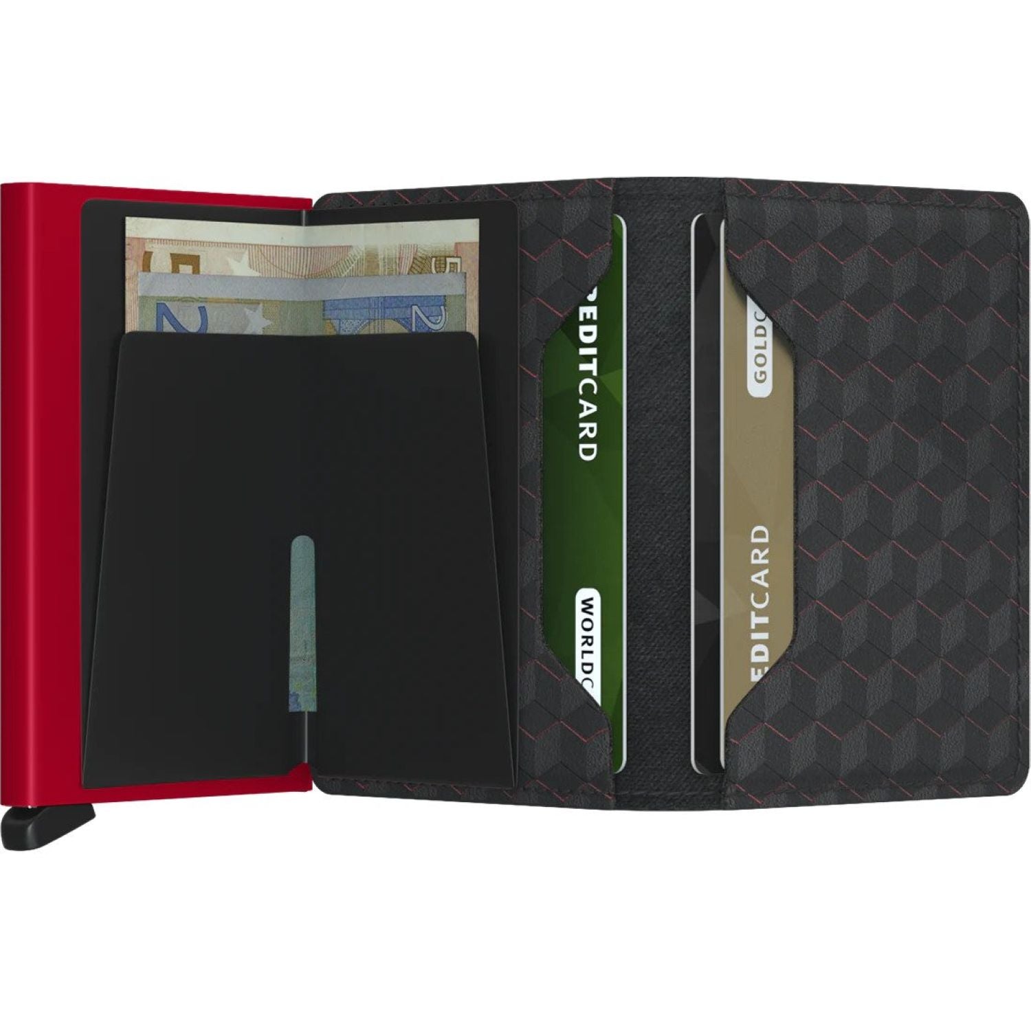 Secrid Slimwallet - Optical Black-Red
