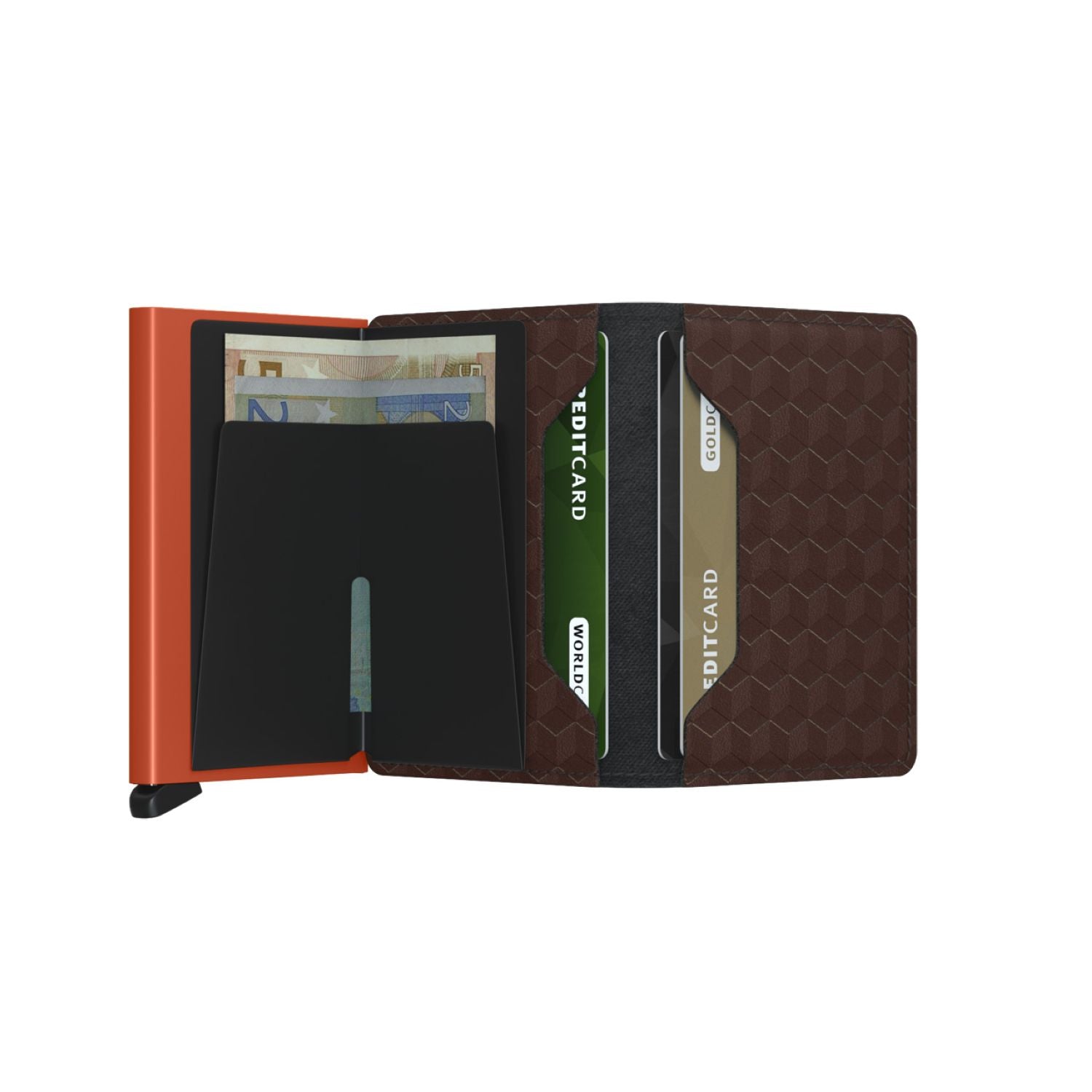 Secrid Slimwallet - Optical Brown-Orange