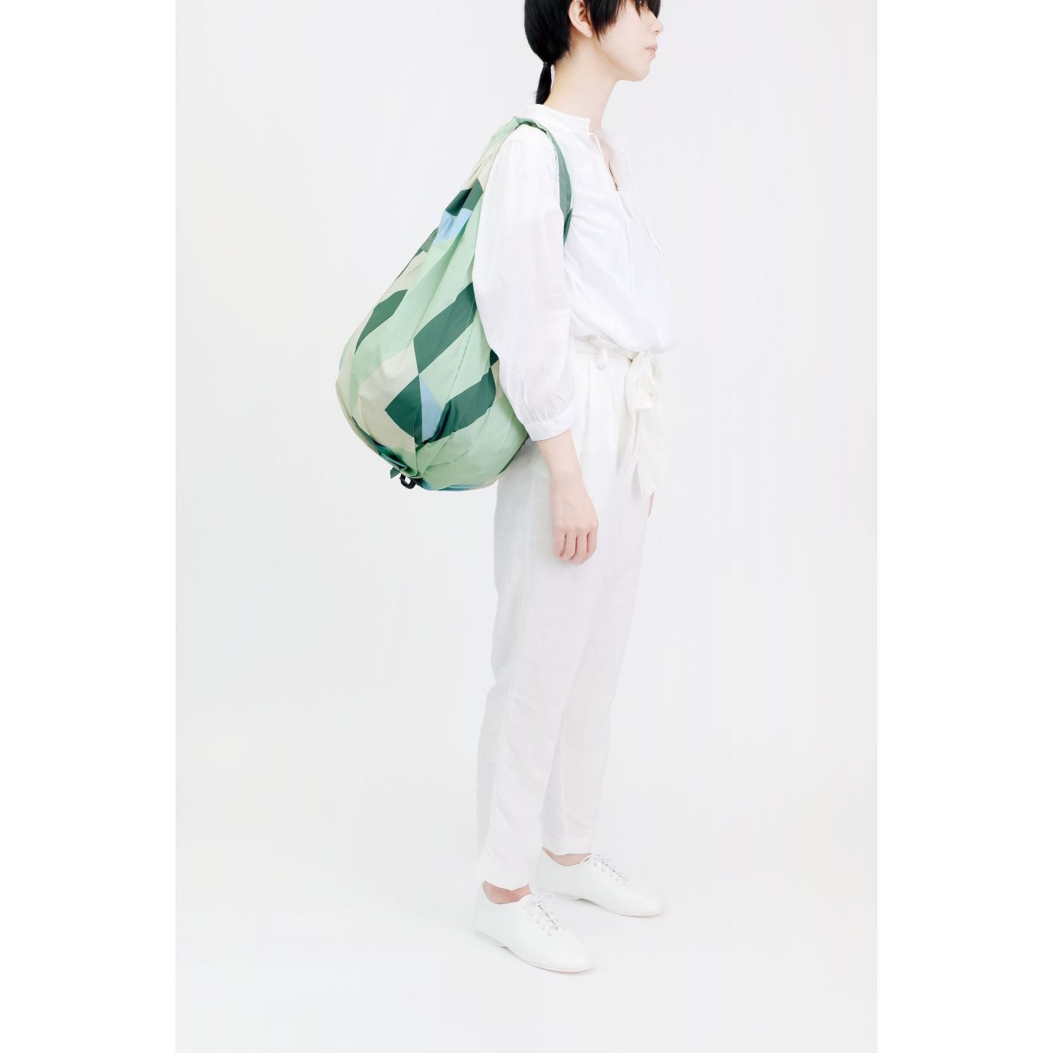 Shupatto Foldable Tote Drop (L) - Sea Glass