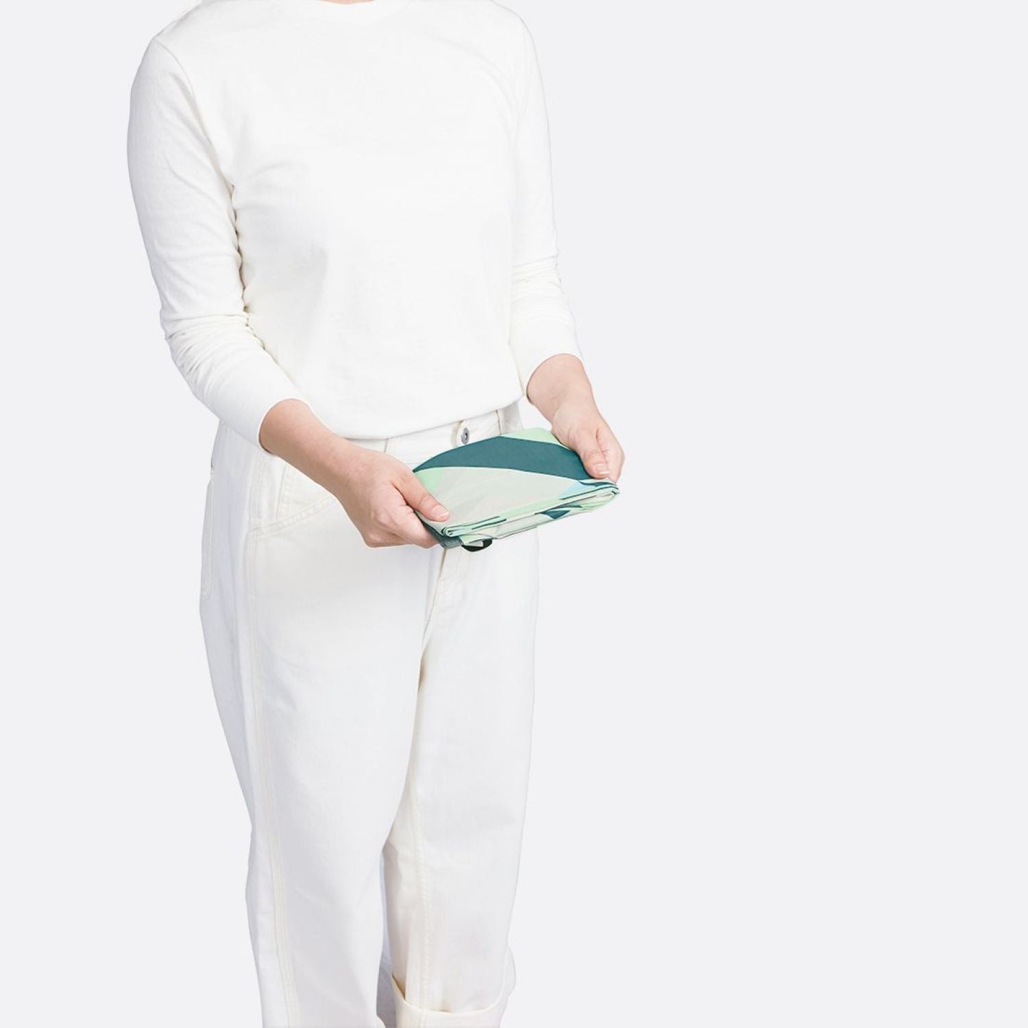 Shupatto Foldable Tote Drop (L) - Sea Glass