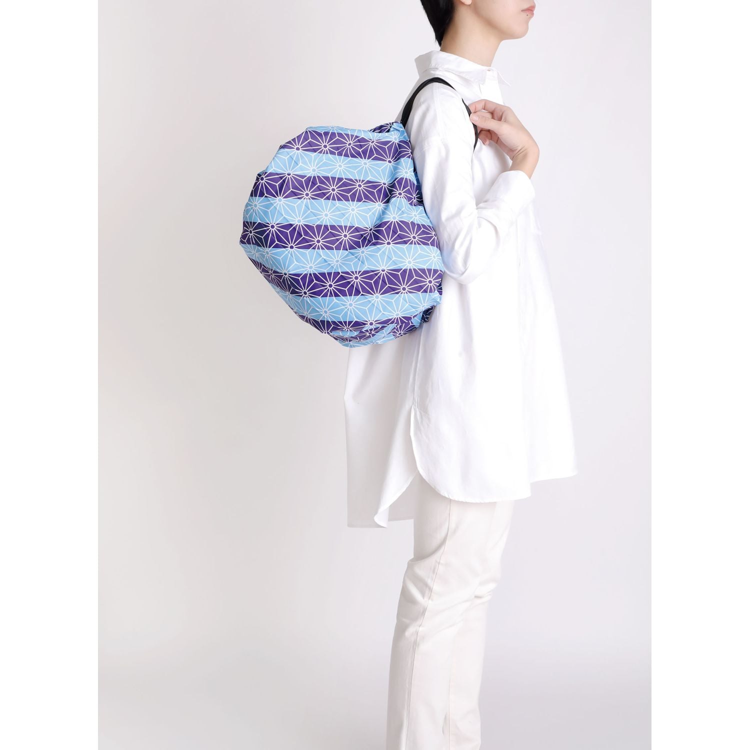 Shupatto Foldable Tote (M) - Asanoha