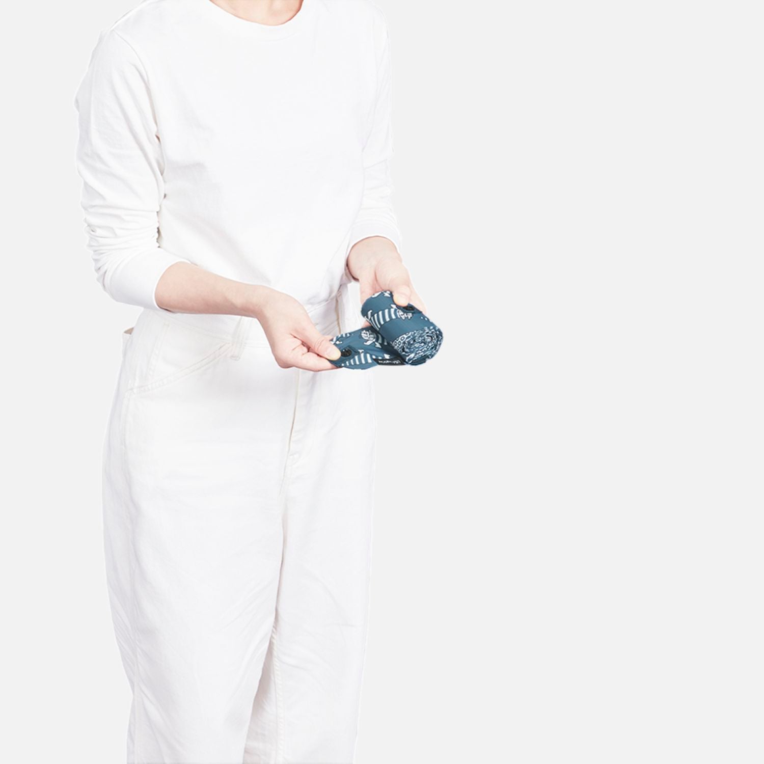 Shupatto X Lisa Larson Foldable Tote (M) - Navy