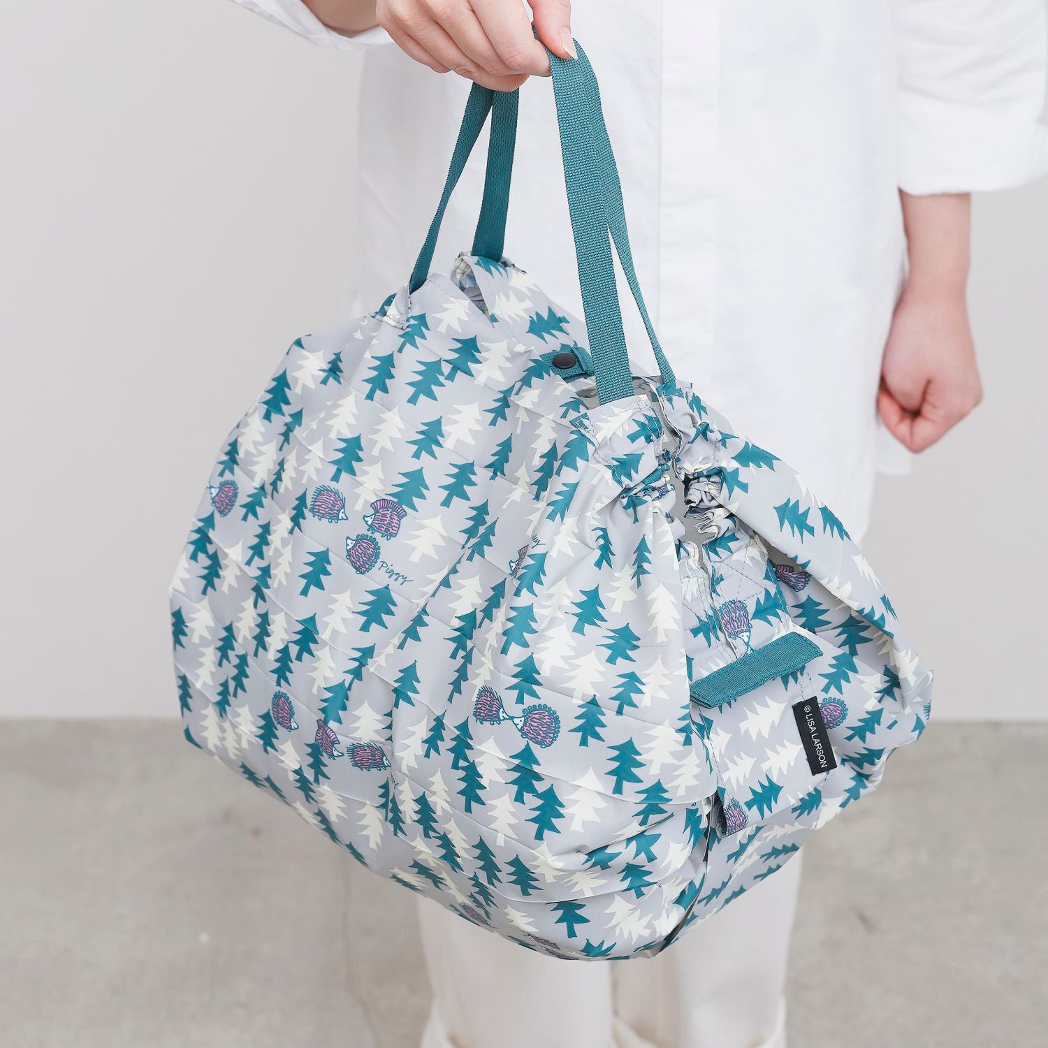 Shupatto X Lisa Larson Foldable Tote (M) - Olive