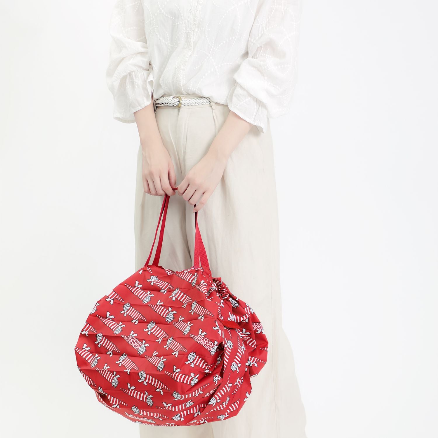 Shupatto X Lisa Larson Foldable Tote (M) - Red