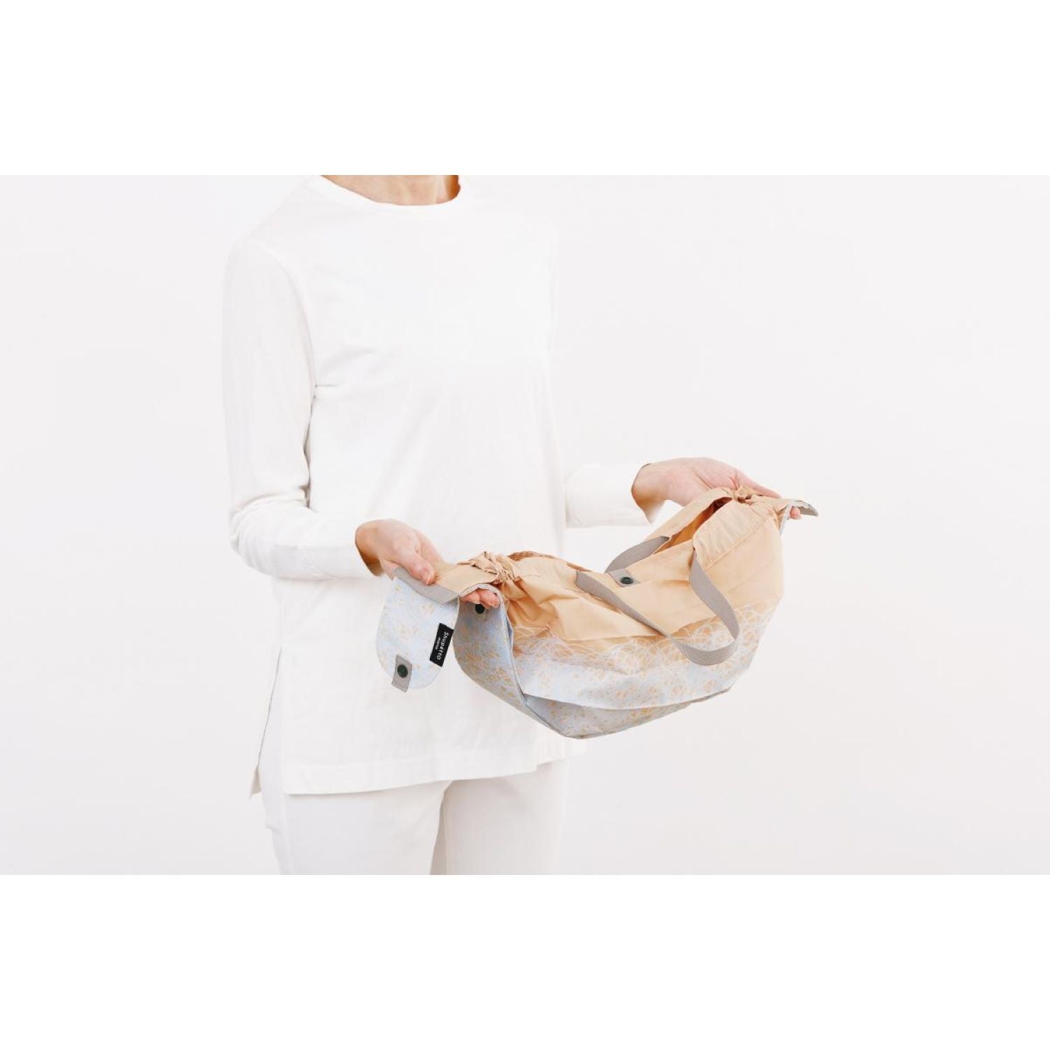 Shupatto X Travel Nostalgia Foldable Tote (M) - Morning Mist