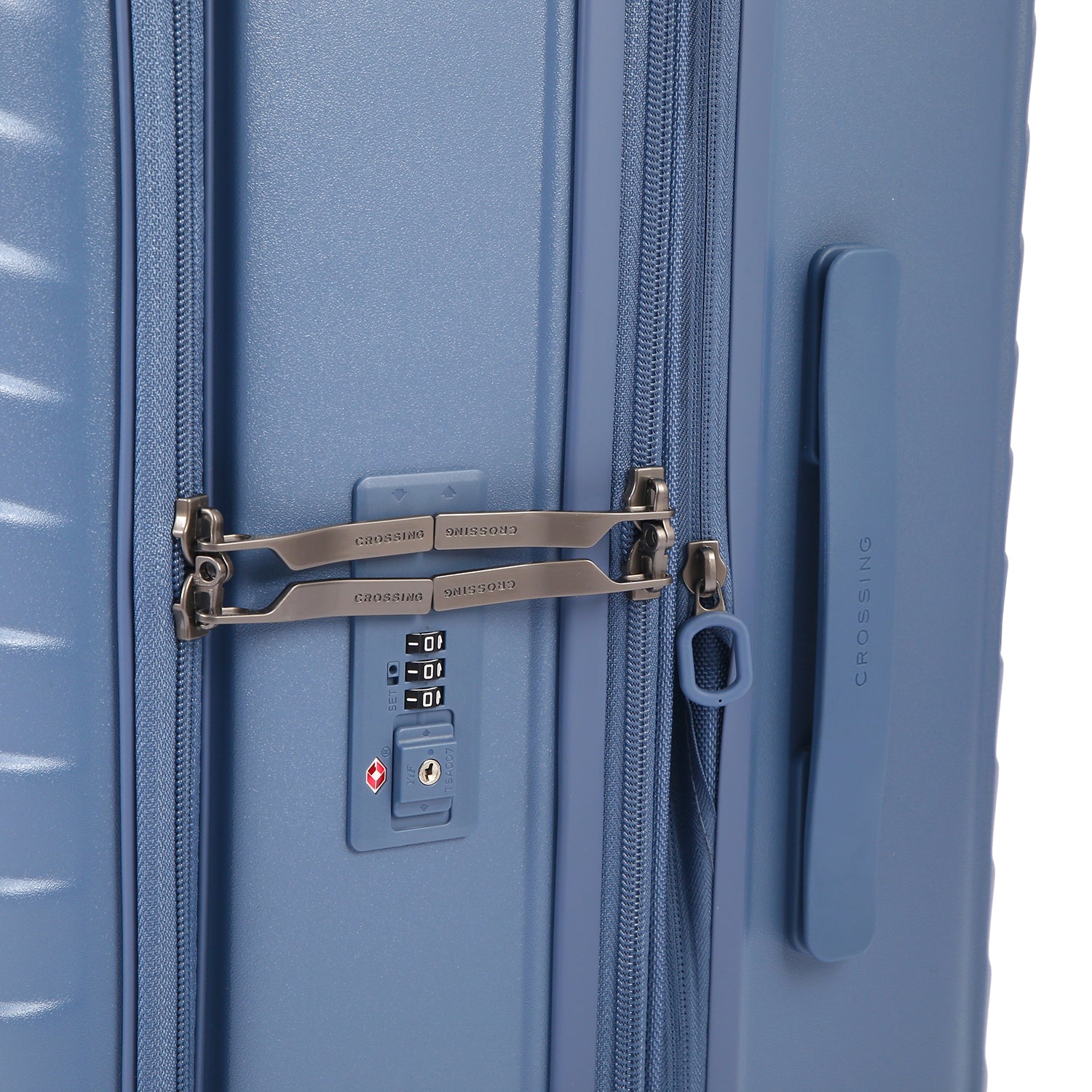 CROSSING INVI 25" Medium Expandable Luggage With Front & Middle Access V3 - Smoke Blue