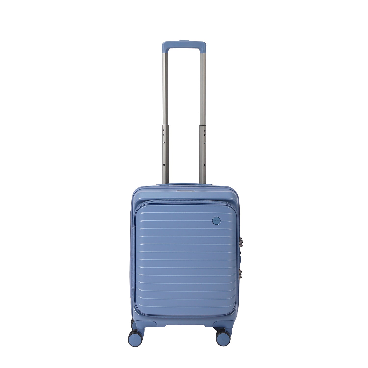 CROSSING INVI 20" Carry On Expandable Luggage With Front & Middle Access V3 - Smoke Blue