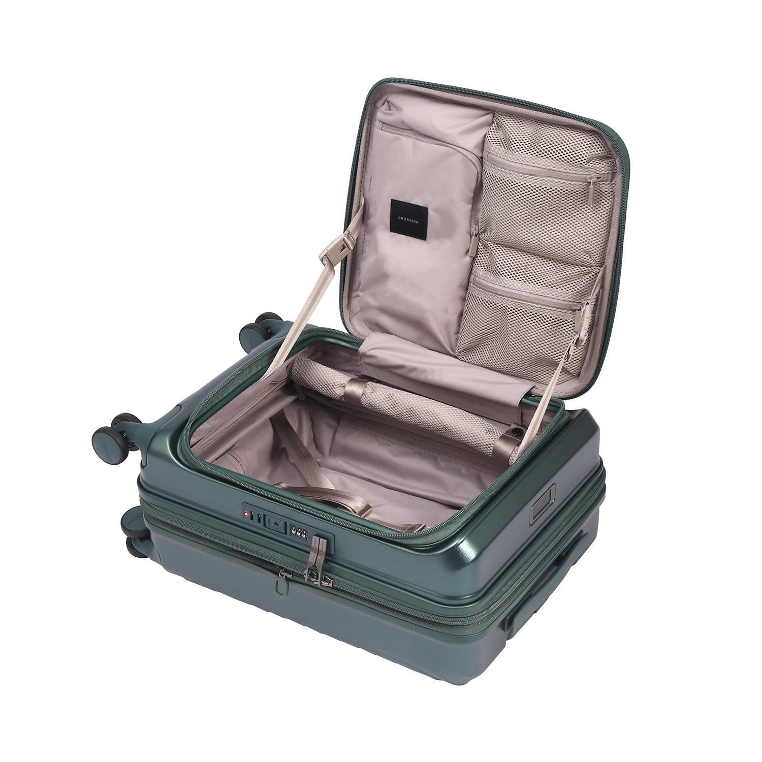 CROSSING INVI 20" Carry On Expandable Luggage With Front & Middle Access V3 - Squash