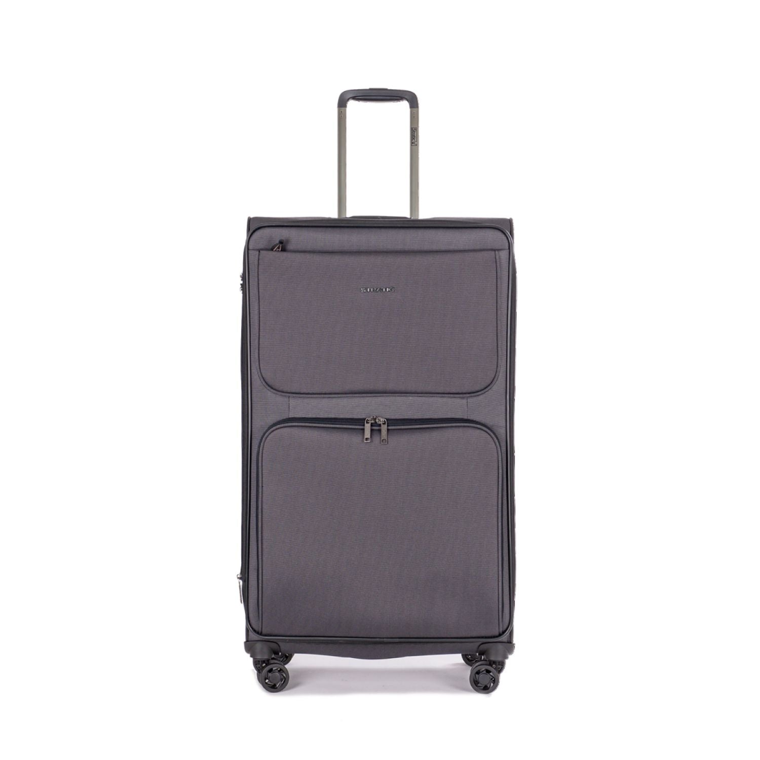 Stratic Bendigo Light + Suitcase L With Front Access Opening - Black