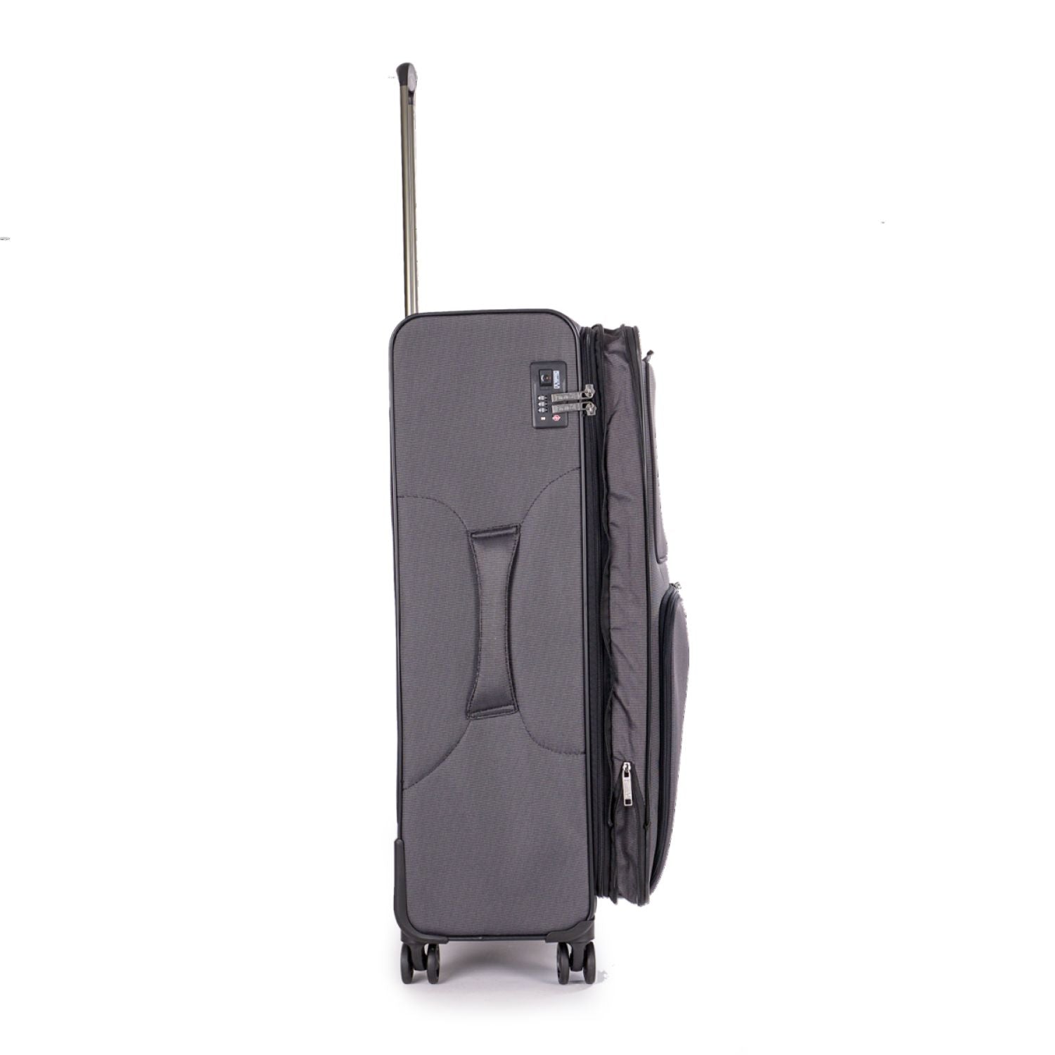 Stratic Bendigo Light + Suitcase L With Front Access Opening - Black