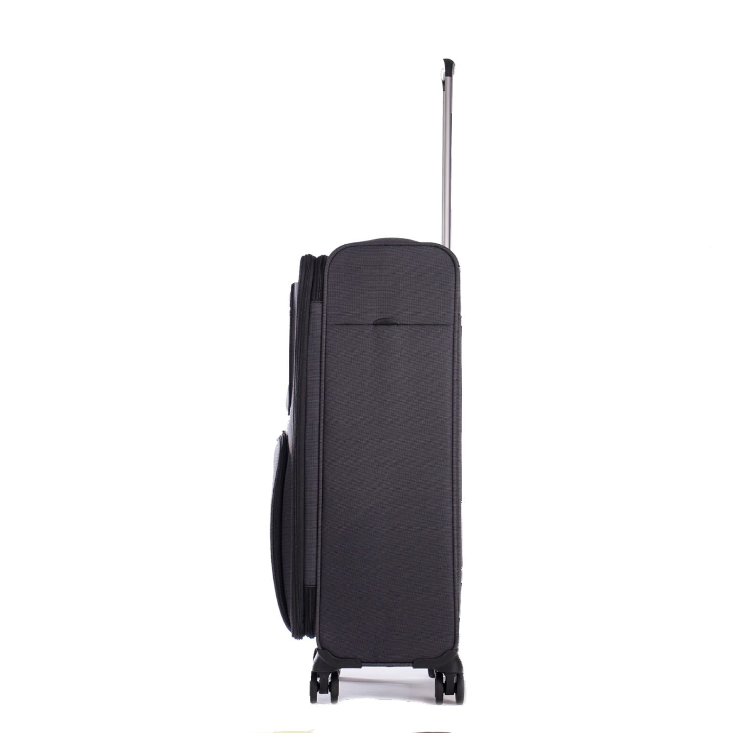 Stratic Bendigo Light + Suitcase M With Front Access Opening - Black