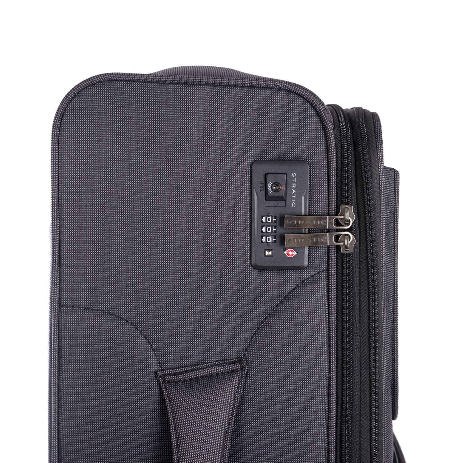 Stratic Bendigo Light + Suitcase M With Front Access Opening - Black