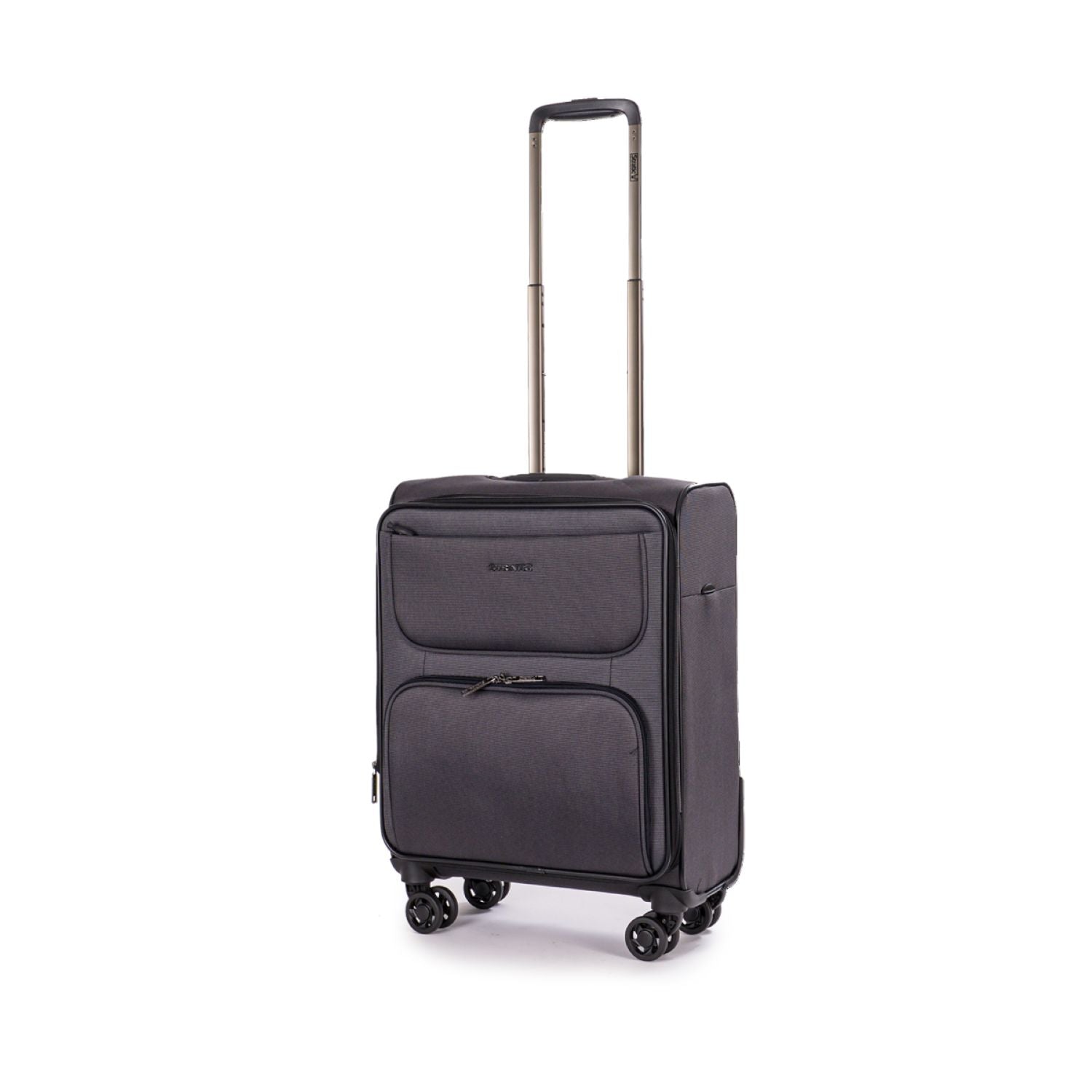 Stratic Bendigo Light + Suitcase S With Front Access Opening - Black