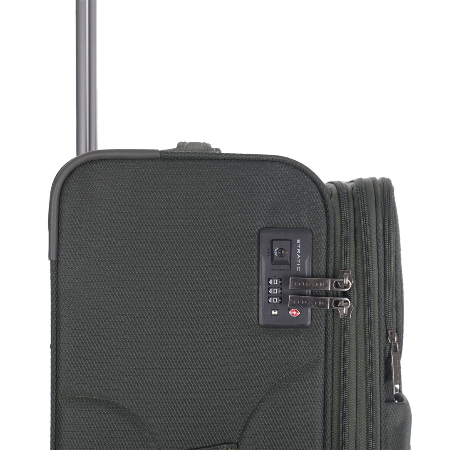 Stratic Light + Suitcase L With Front Access Opening - Dark Green
