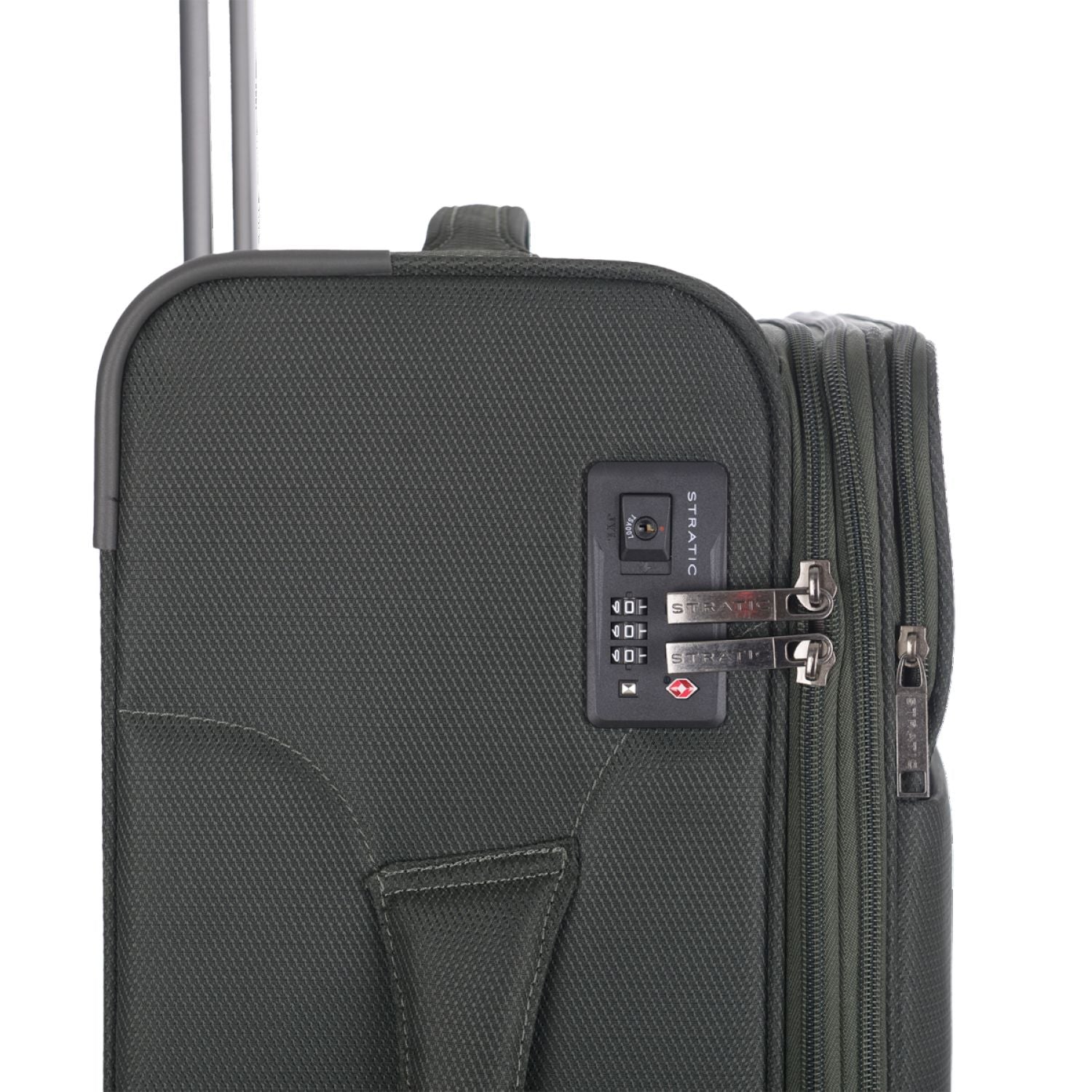 Stratic Light + Suitcase M With Front Access Opening - Dark Green