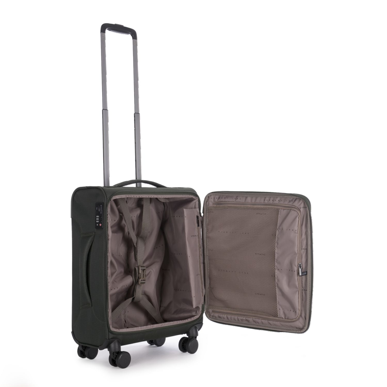 Stratic Light + Suitcase S With Front Access Opening - Dark Green