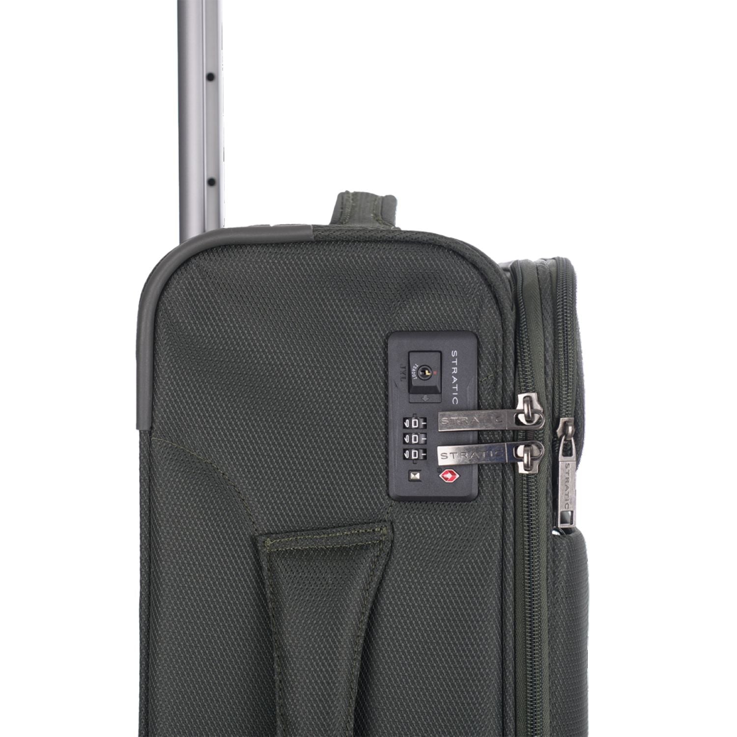 Stratic Light + Suitcase S With Front Access Opening - Dark Green
