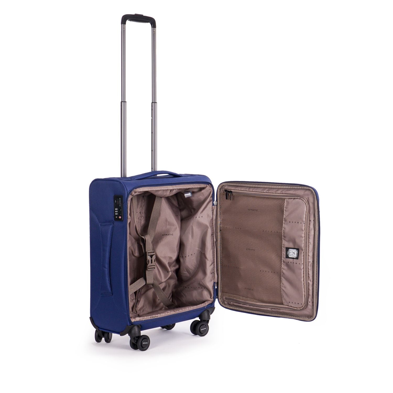 Stratic Light + Suitcase S With Front Access Opening - Navy