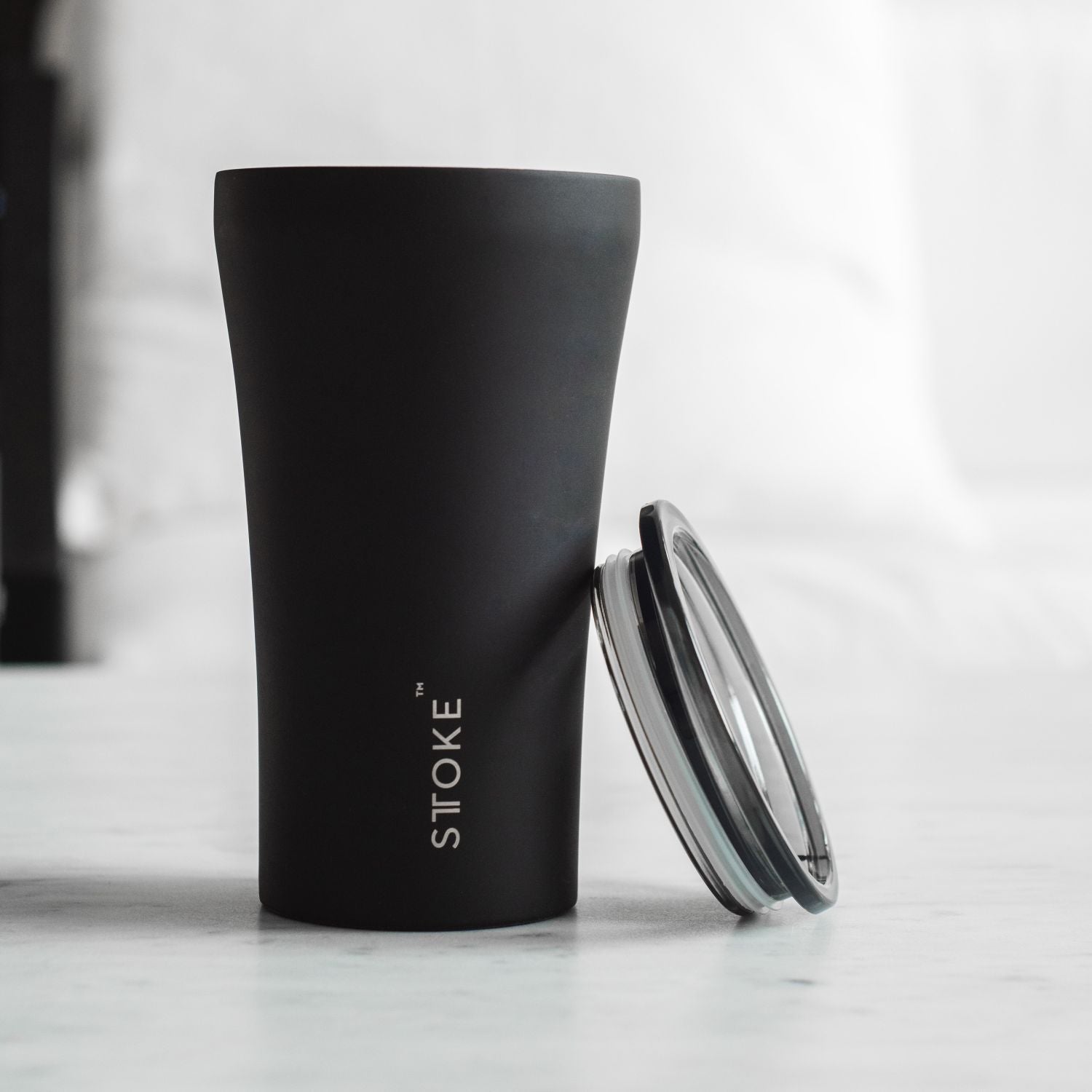 STTOKE Leakproof Classic Ceramic Insulated Cup 12oz - Luxe Black