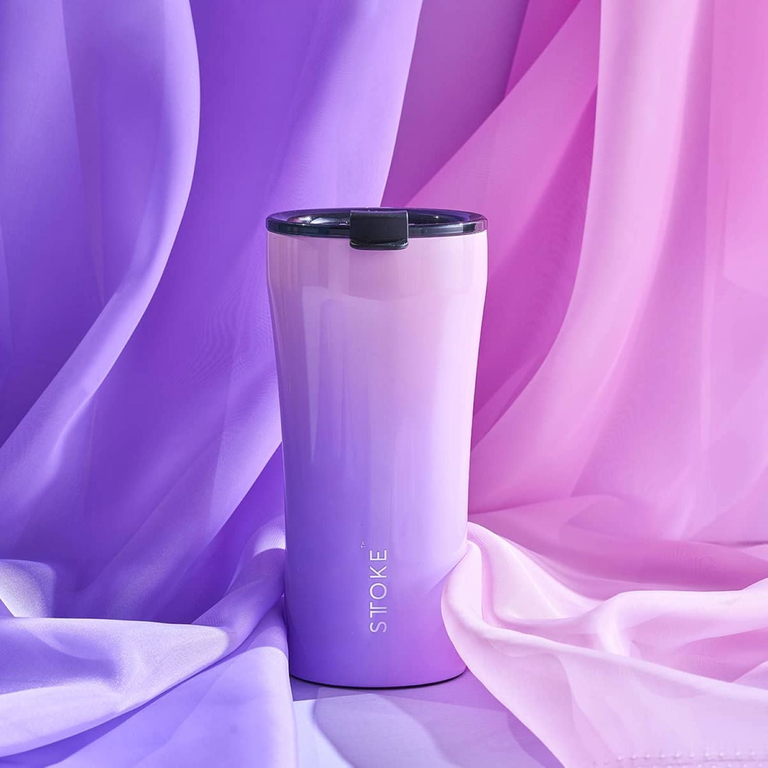 STTOKE Flow Leakproof Ceramic Insulated Cup 12oz - Lilac Dream