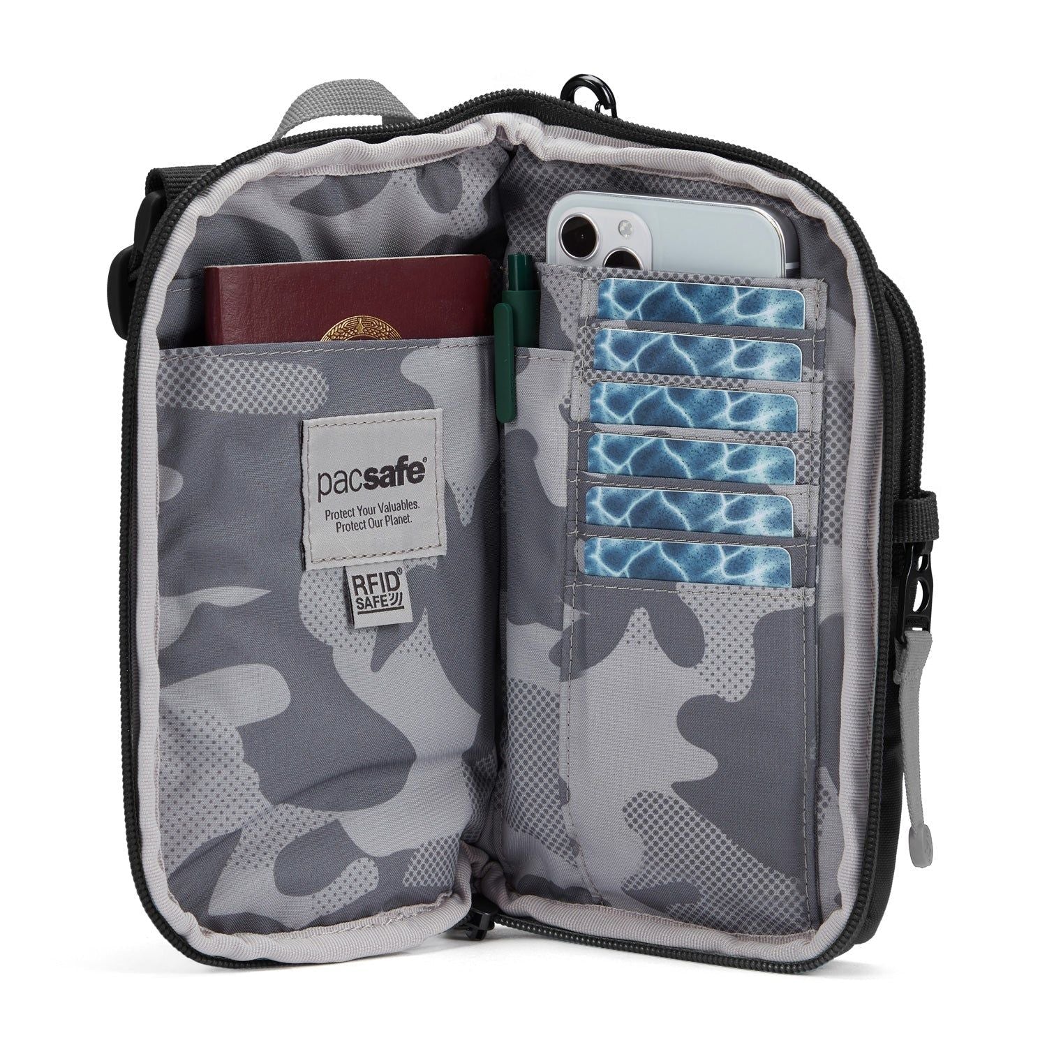Pacsafe Go Tech Crossbody Bag (Jet Black)
