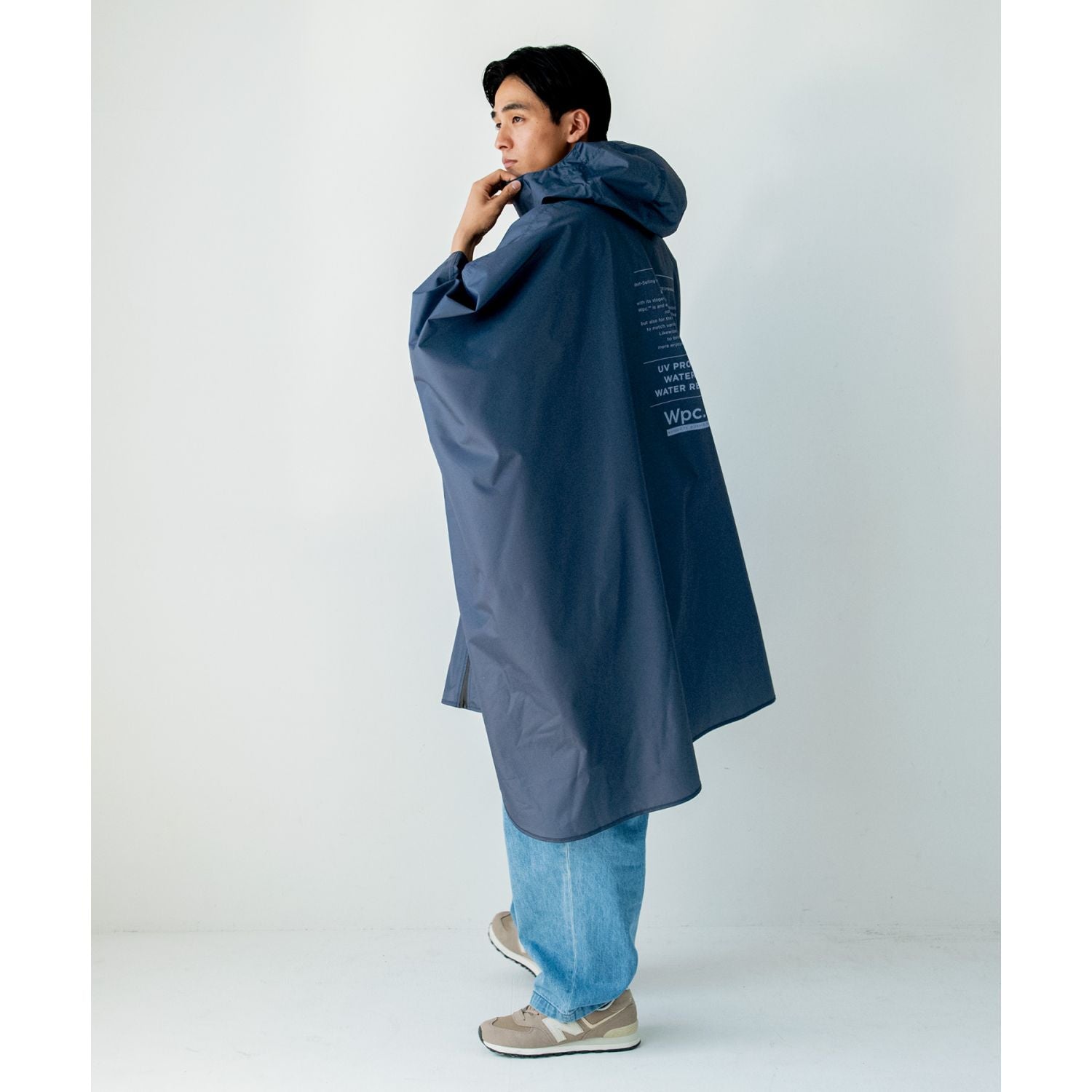 WPC IZA Rain Breaker Poncho Water Repellent One Size (Navy)