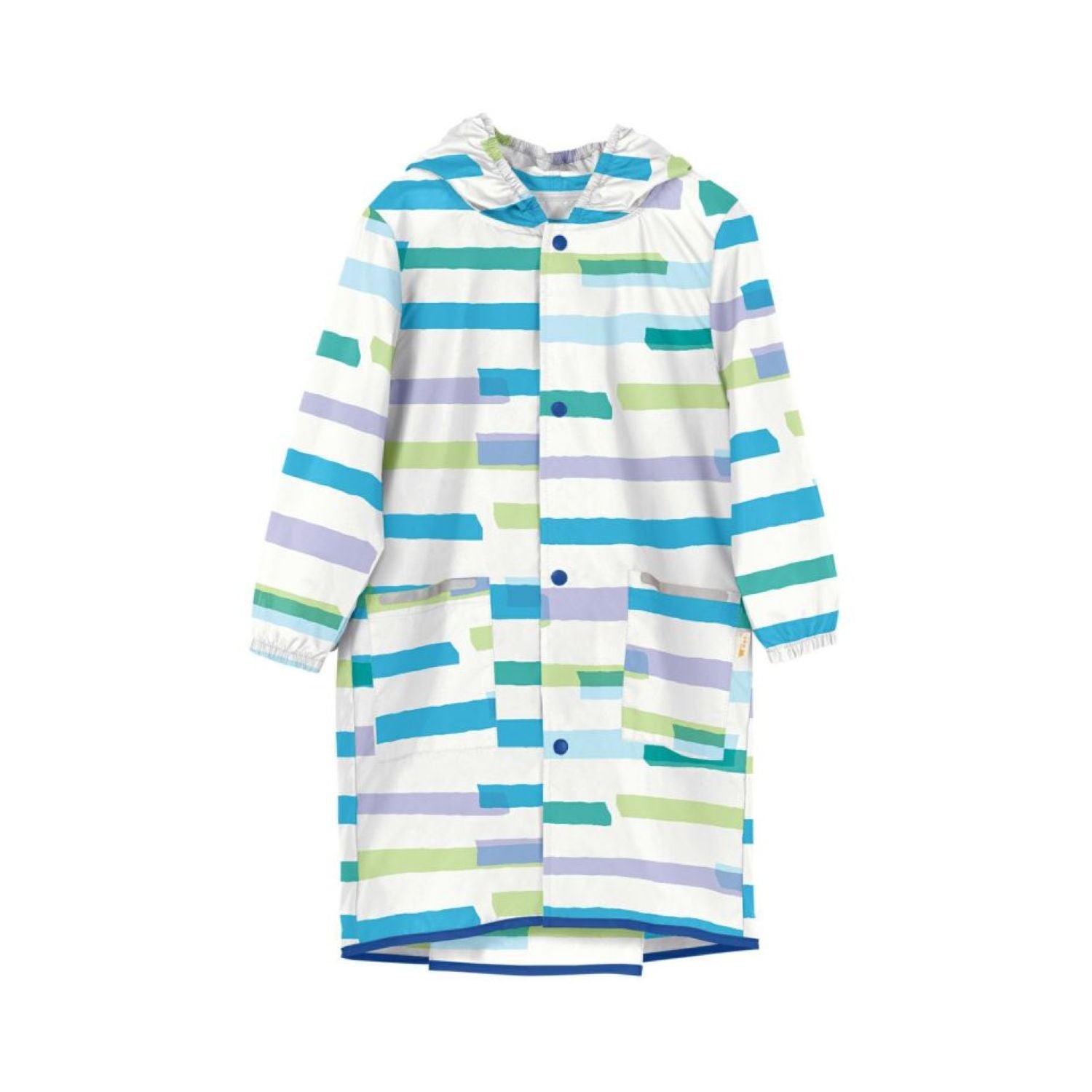 WPC Kids Rain Coat Large (120cm-140cm) (Colorful Border)