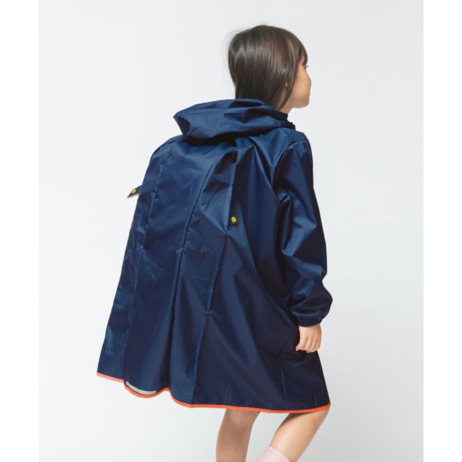 WPC Kids Rain Coat Large (120cm-140cm) (Navy)