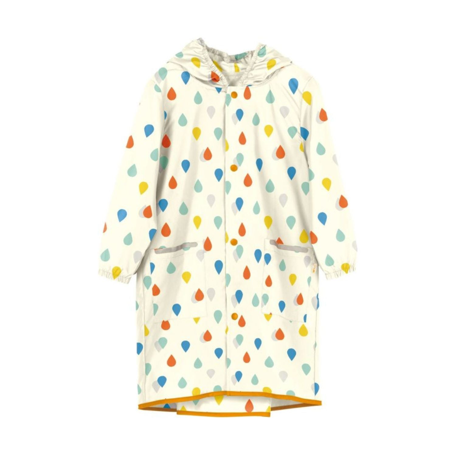 WPC Kids Rain Coat Medium (100cm-120cm) (Off White)