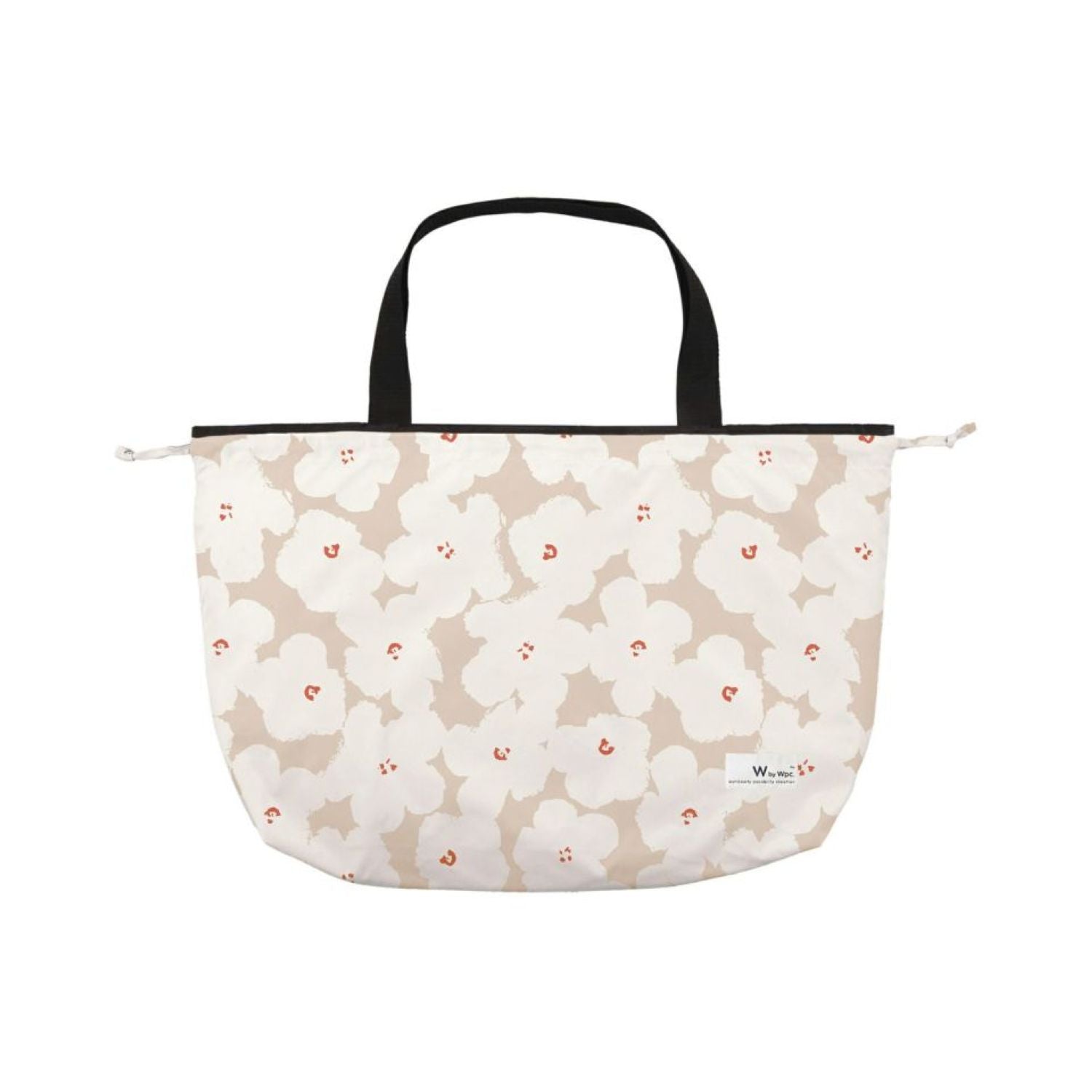 WPC Packable Rain Bag Cover (Flower Print Beige)