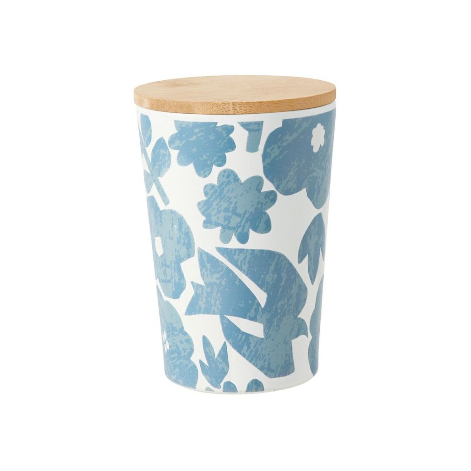 WPC Stainless Steel 2 Way Tumbler 430ml (Flower & Bird Blue)