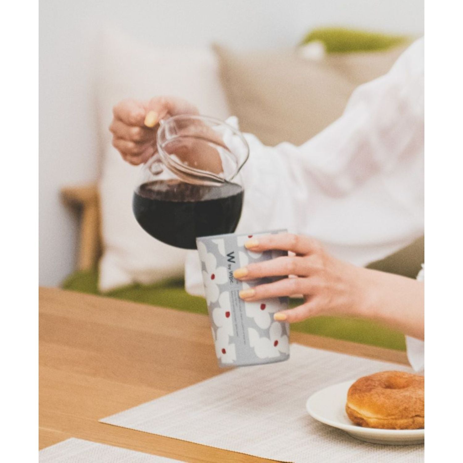 WPC Stainless Steel 2 Way Tumbler 430ml (Kukka Off)