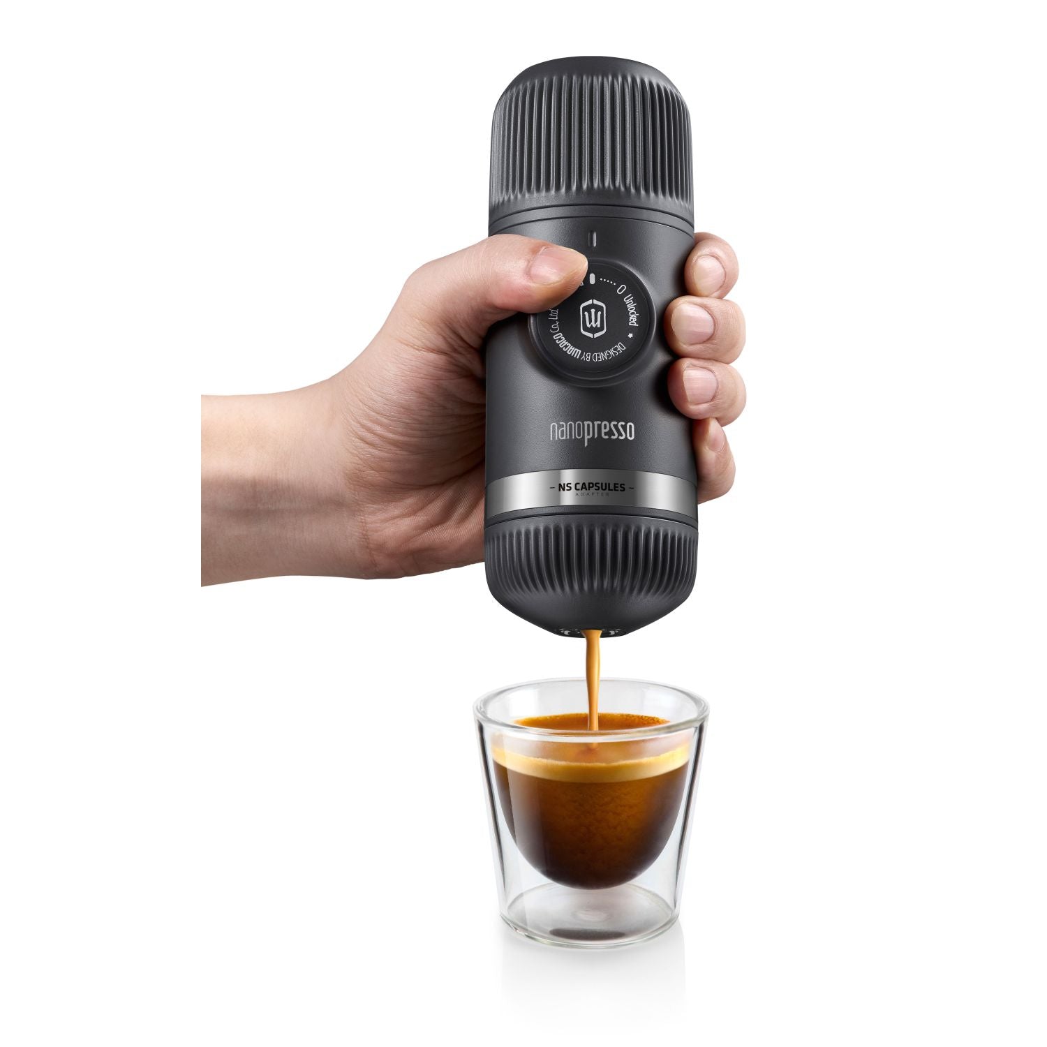 Wacaco Nanopresso + Case Espresso Coffee Maker - Grey