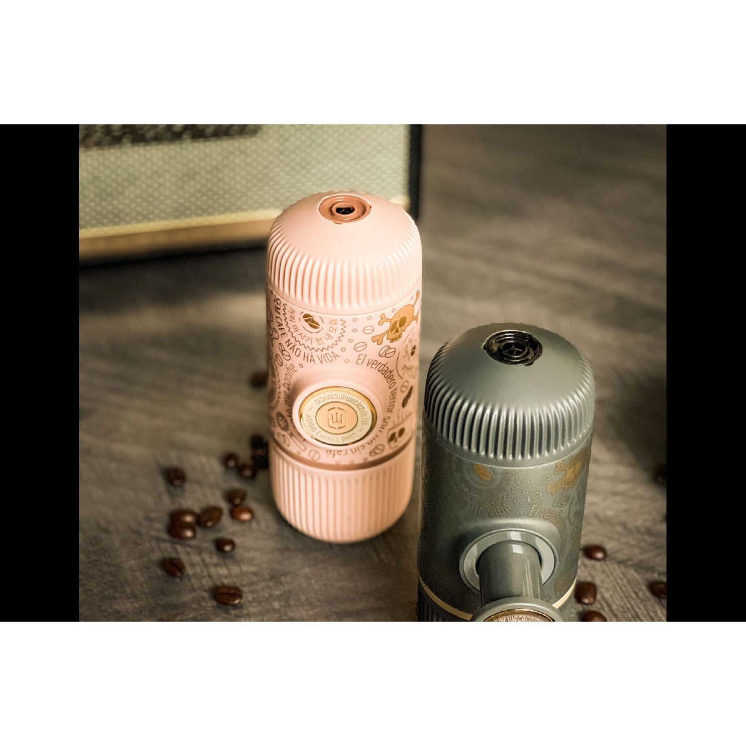Wacaco Nanopresso Dark Soul + Case Espresso Coffee Maker - Pink