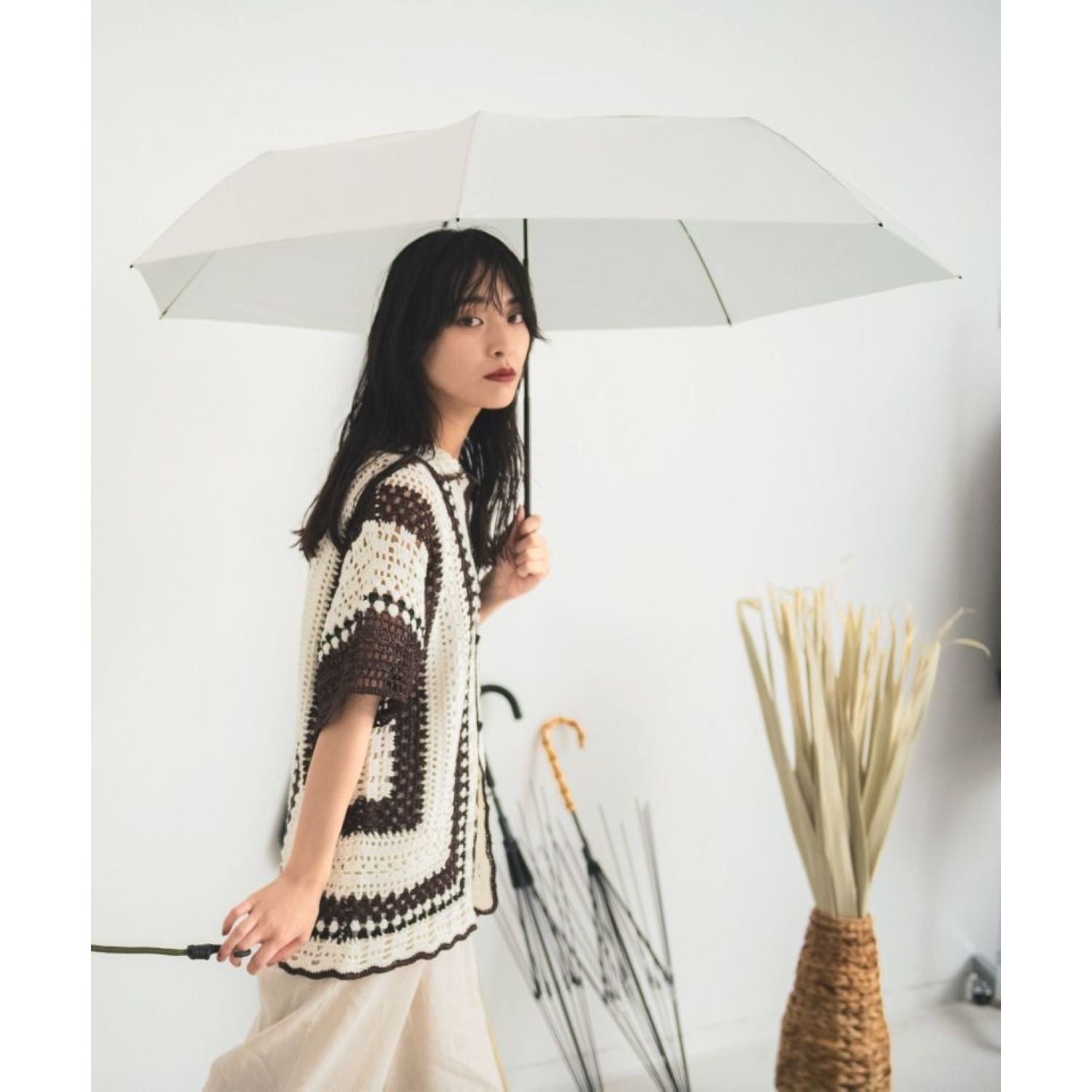 Wpc Ux Air-Light Uv Protection Folding Umbrella 61Cm (Black)