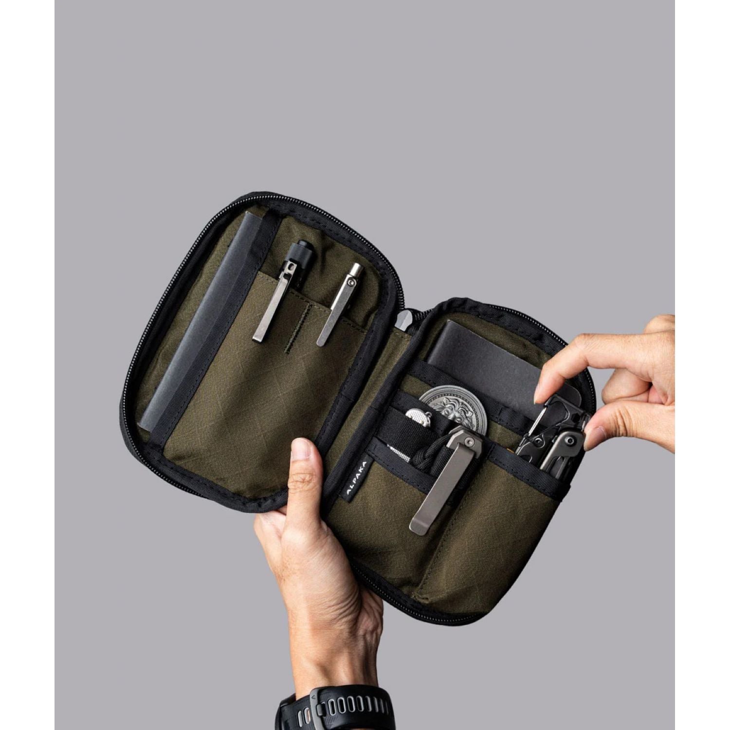 ALPAKA Admin Pouch Pro Axogrid 300D (Army Green)