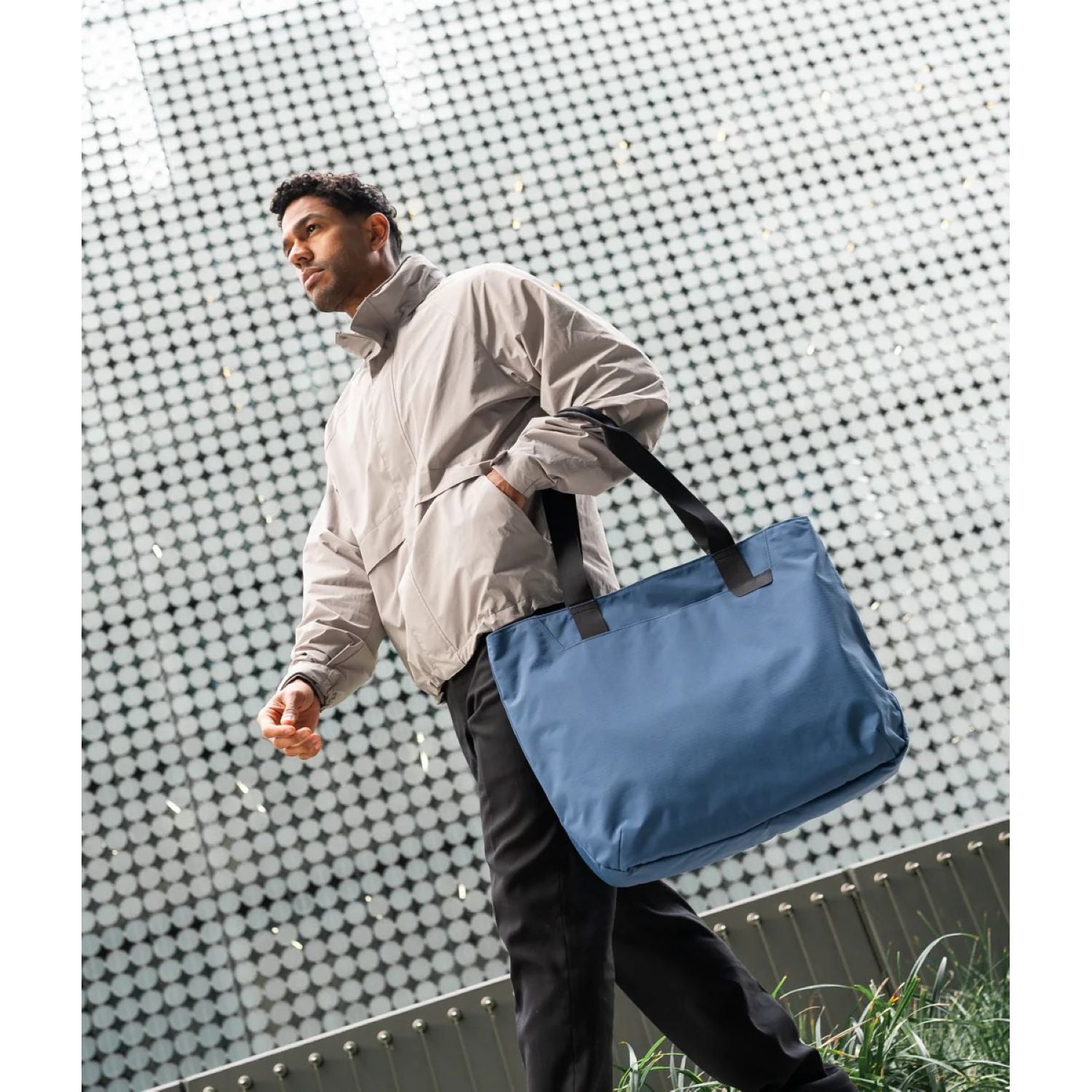 ALPAKA Elements Tote Bag (L) Axoflux 210D (Blue/Grey)