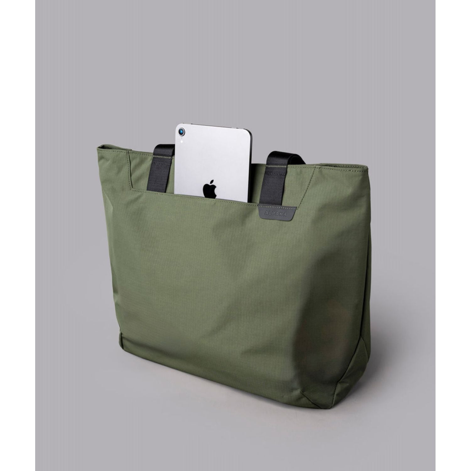 ALPAKA Elements Tote Bag (L) Axoflux 210D (Green/Grey)