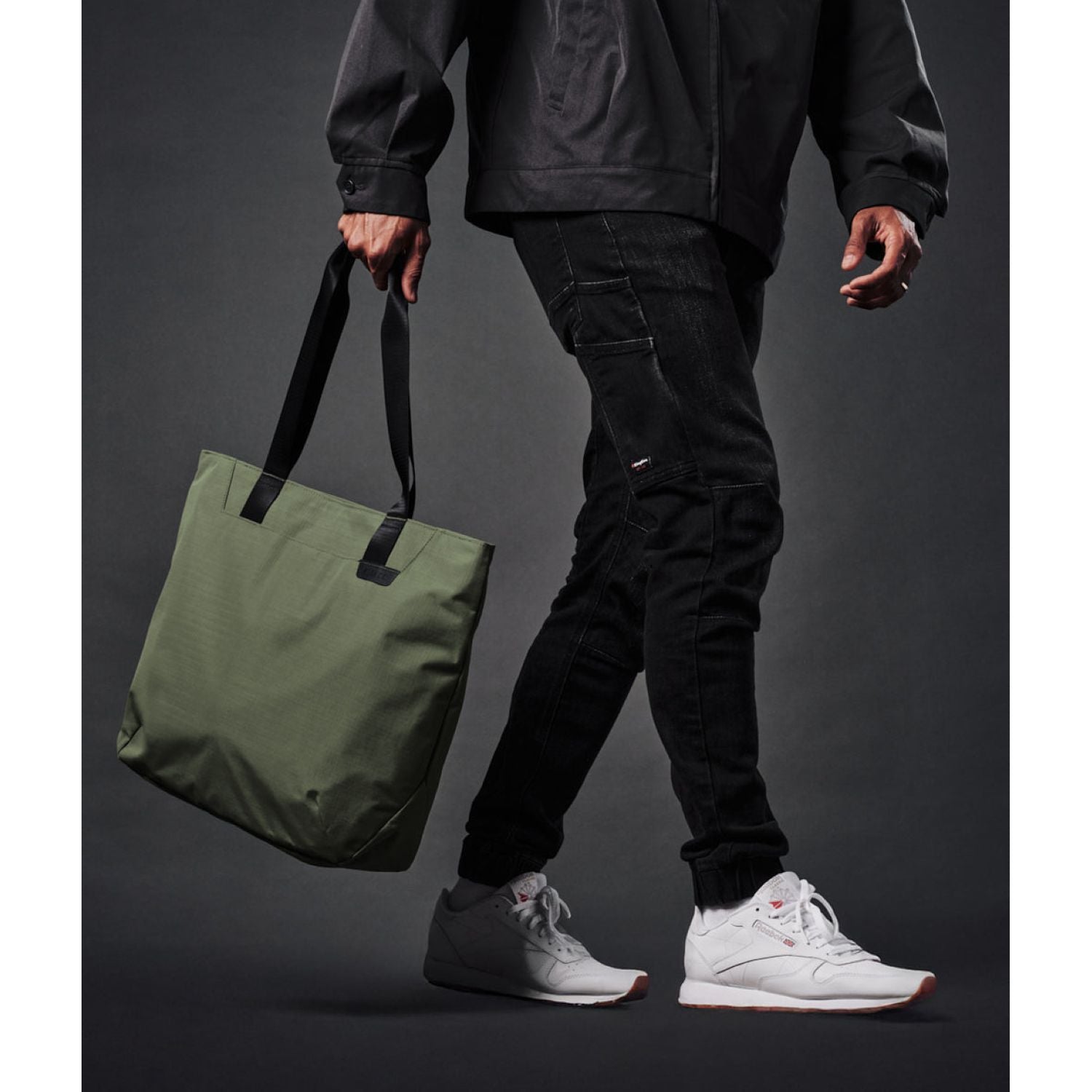 ALPAKA Elements Tote Bag (L) Axoflux 210D (Green/Grey)