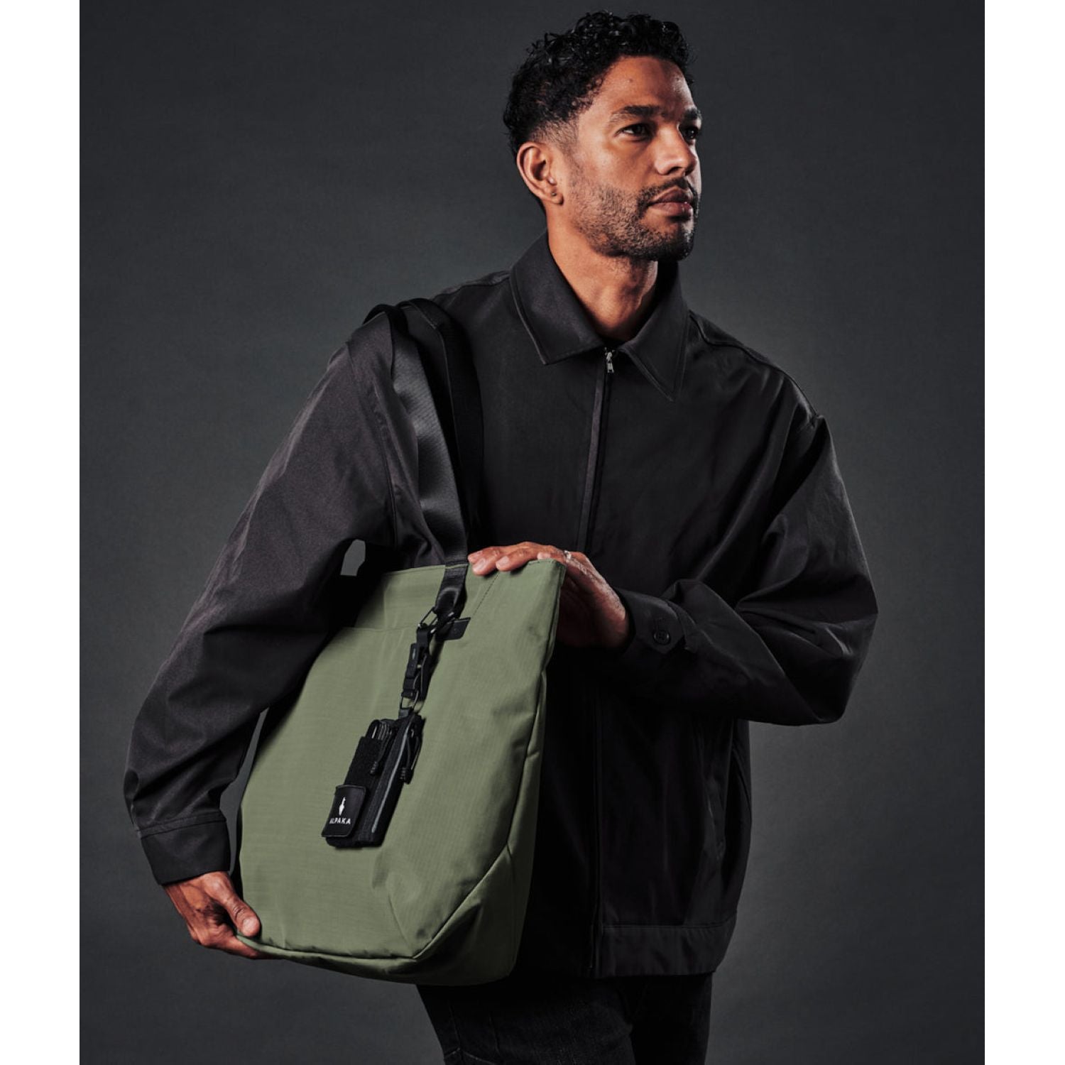 ALPAKA Elements Tote Bag (L) Axoflux 210D (Green/Grey)