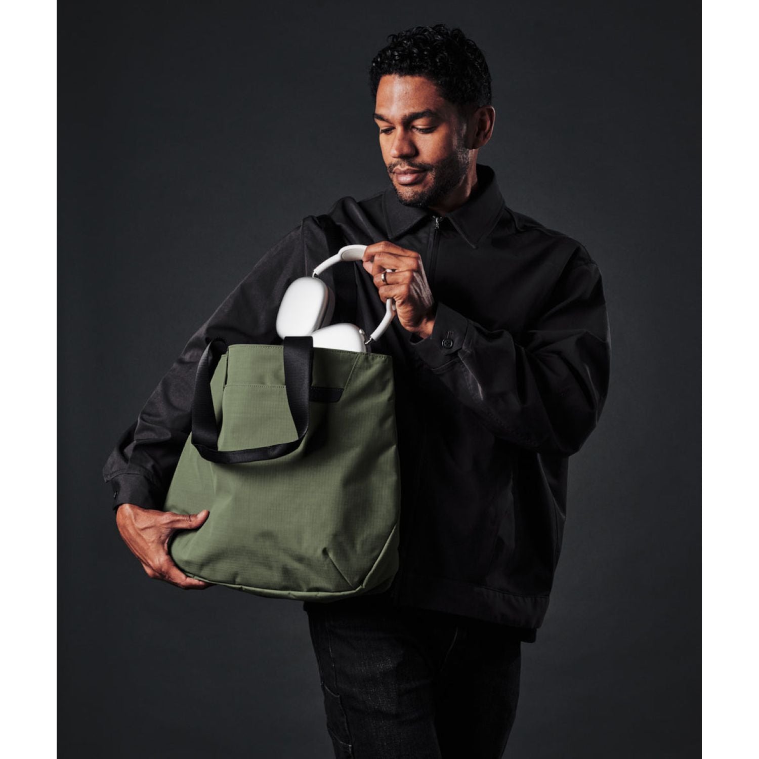 ALPAKA Elements Tote Bag (M) Axoflux 210D (Green/Grey)