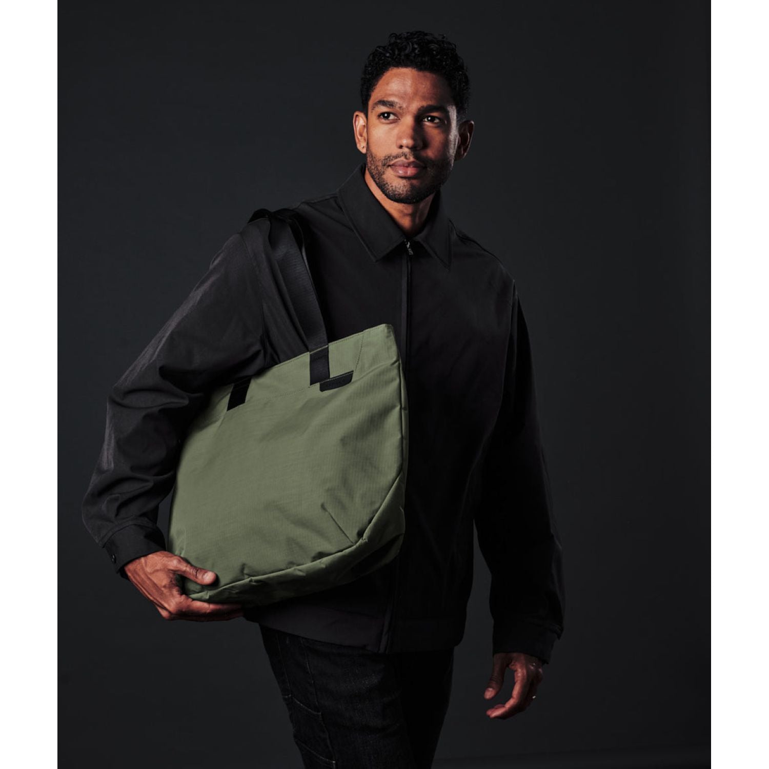 ALPAKA Elements Tote Bag (M) Axoflux 210D (Green/Grey)