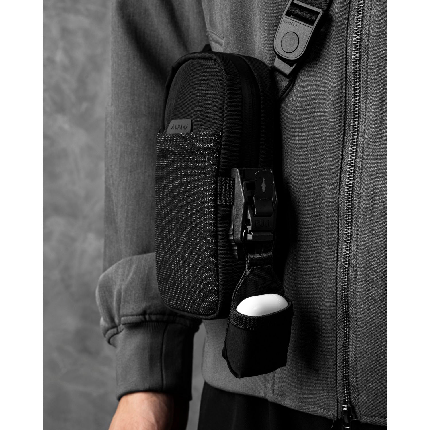 ALPAKA Modular Shoulder Pocket Max Nylon Washed Axoflux 400D (Black)