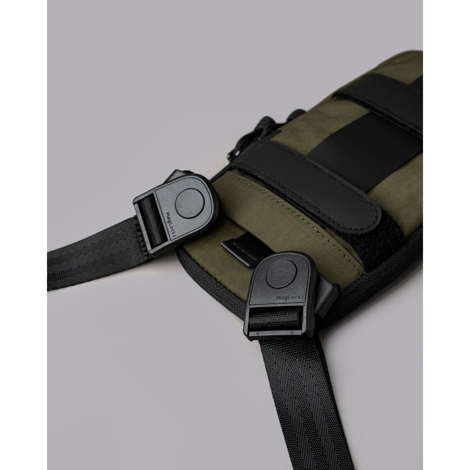 ALPAKA Modular Shoulder Pocket Slim Nylon Washed Axoflux 400D (Green)